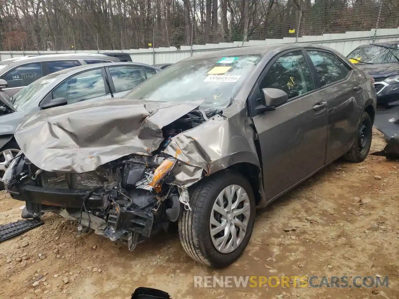 2 Photograph of a damaged car 5YFBURHE9KP937827 TOYOTA COROLLA 2019