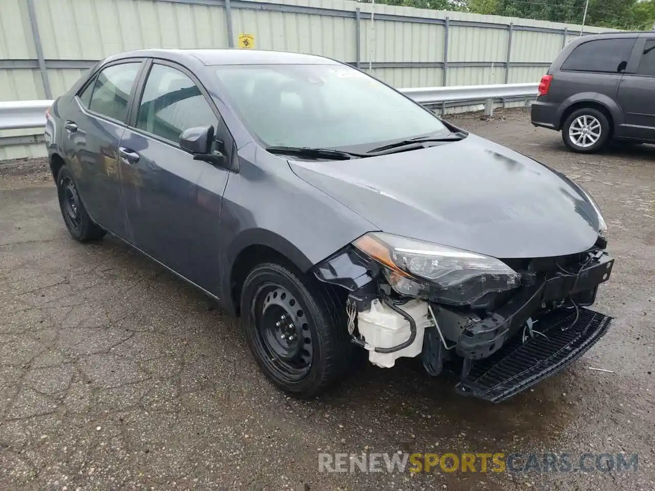 1 Photograph of a damaged car 5YFBURHE9KP937858 TOYOTA COROLLA 2019