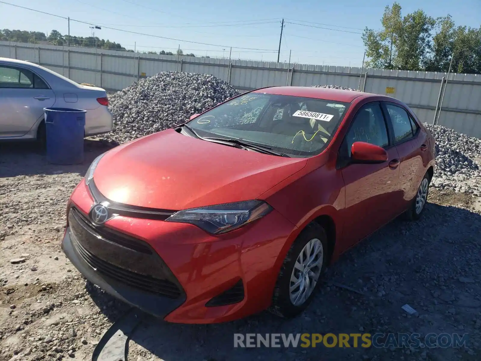 2 Photograph of a damaged car 5YFBURHE9KP938878 TOYOTA COROLLA 2019