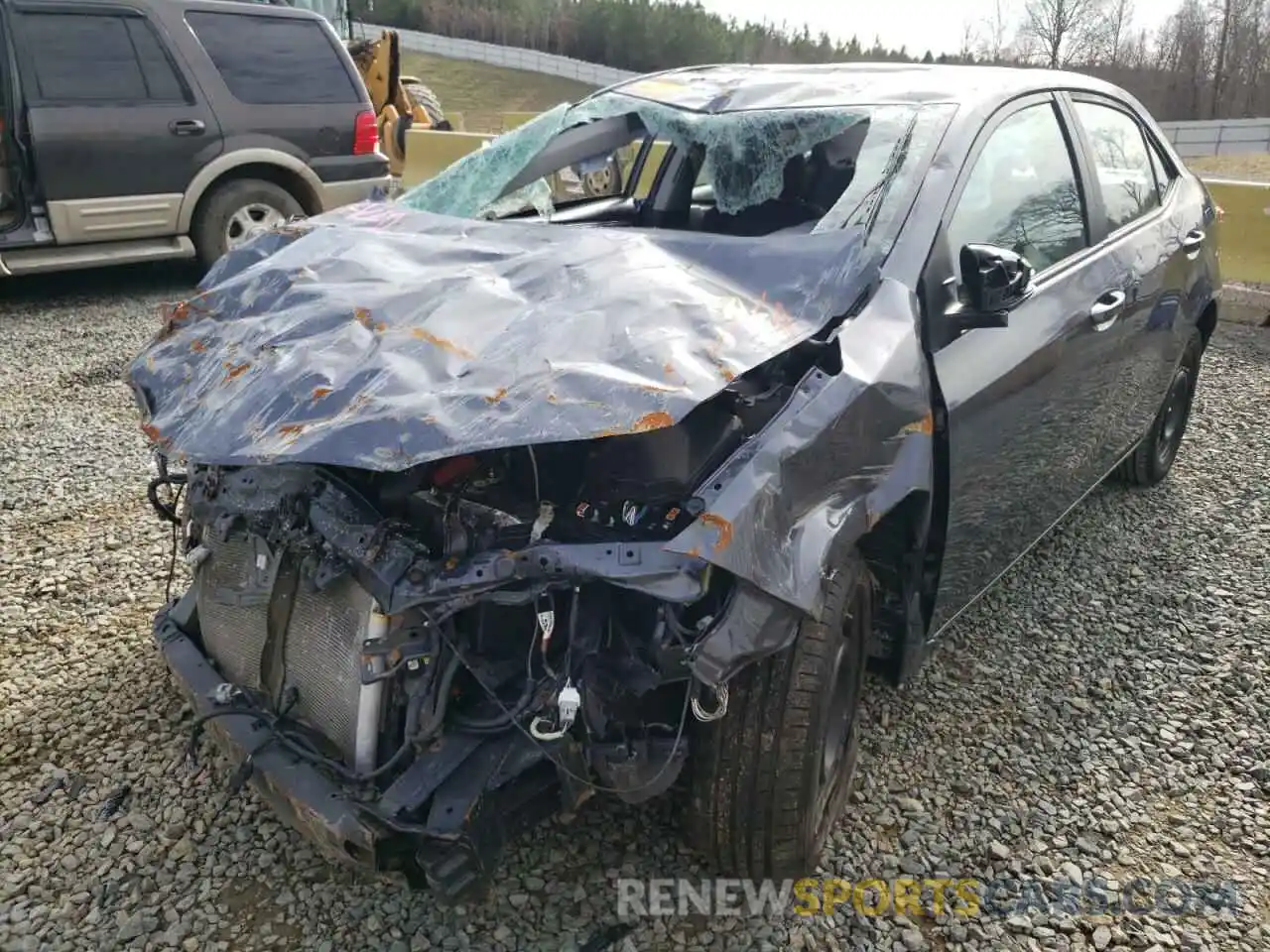 2 Photograph of a damaged car 5YFBURHE9KP938931 TOYOTA COROLLA 2019