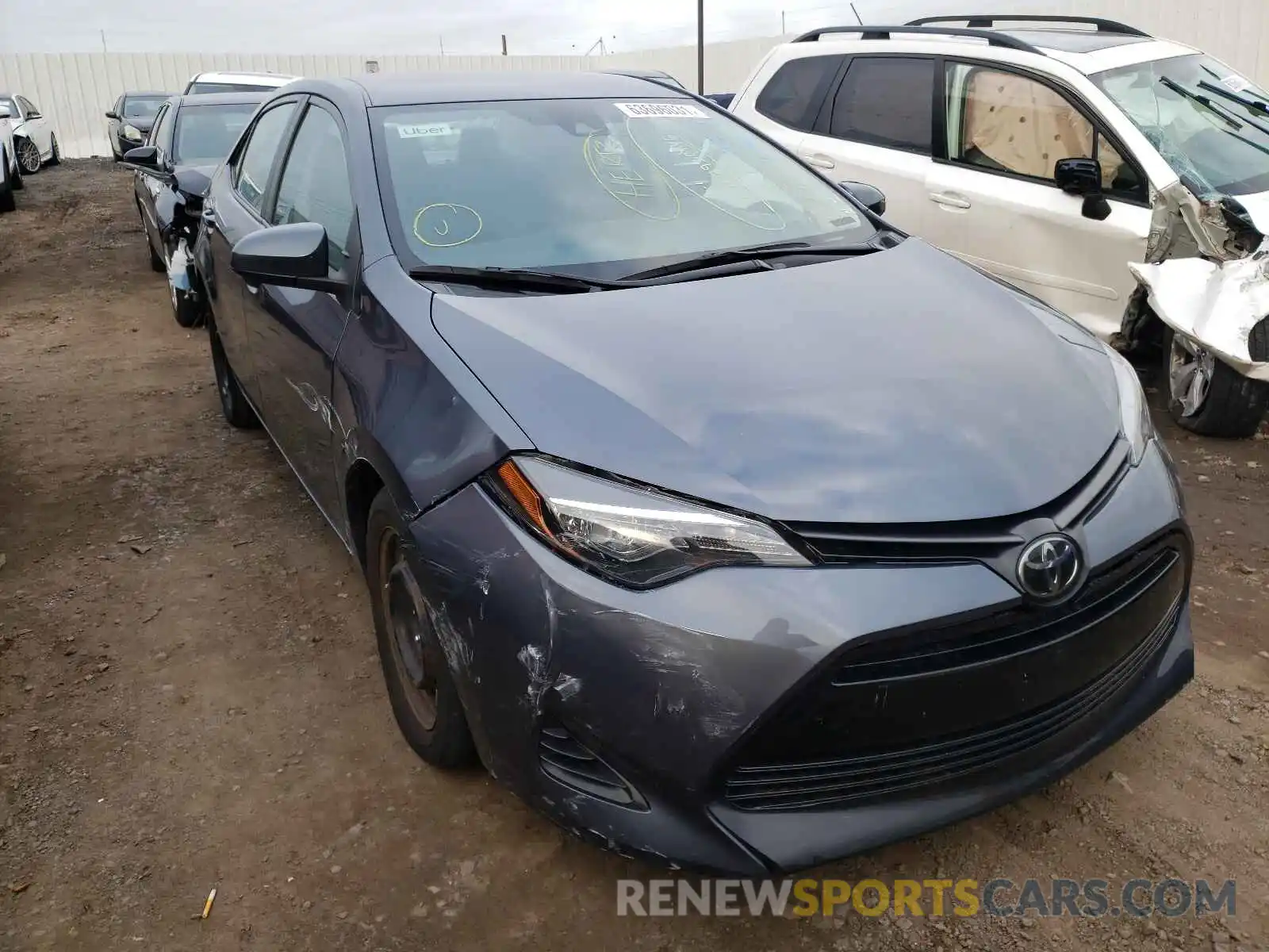 1 Photograph of a damaged car 5YFBURHE9KP938976 TOYOTA COROLLA 2019