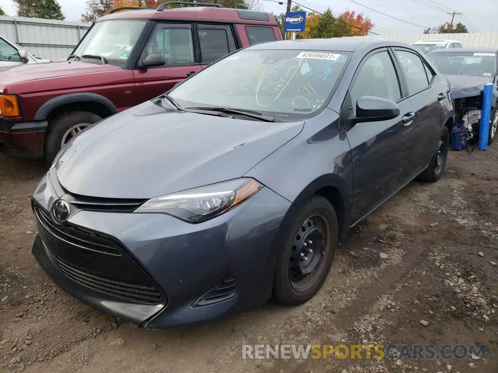 2 Photograph of a damaged car 5YFBURHE9KP938976 TOYOTA COROLLA 2019