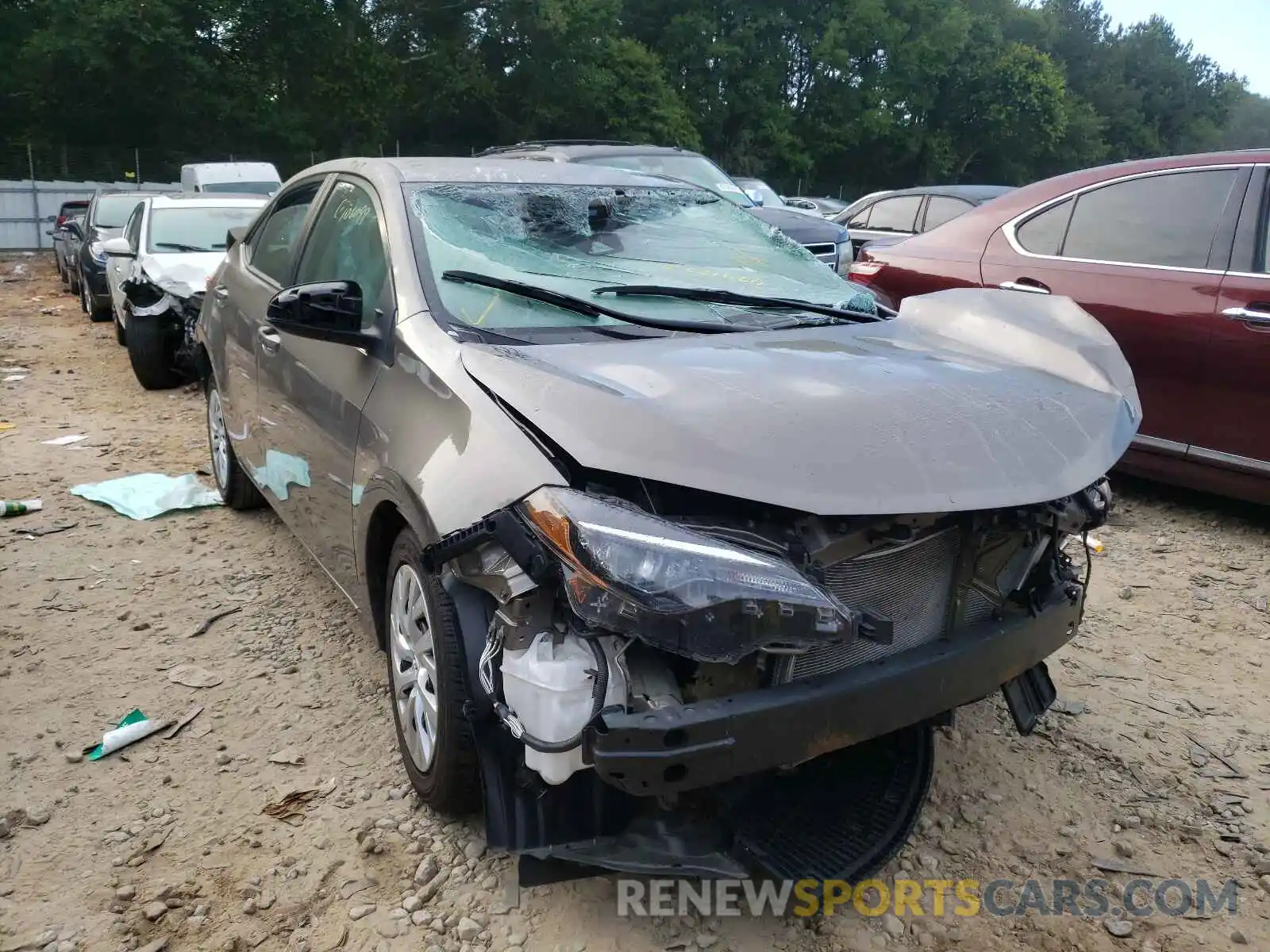 1 Photograph of a damaged car 5YFBURHE9KP939254 TOYOTA COROLLA 2019