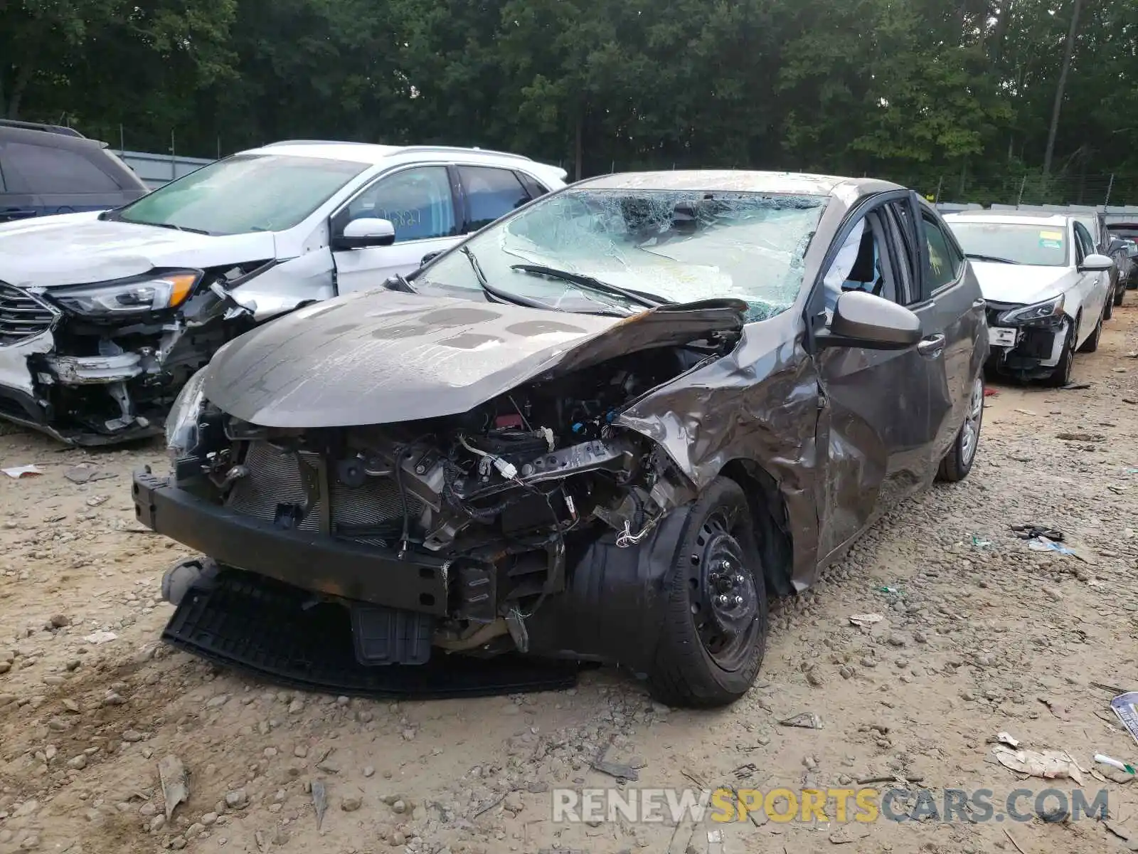 2 Photograph of a damaged car 5YFBURHE9KP939254 TOYOTA COROLLA 2019