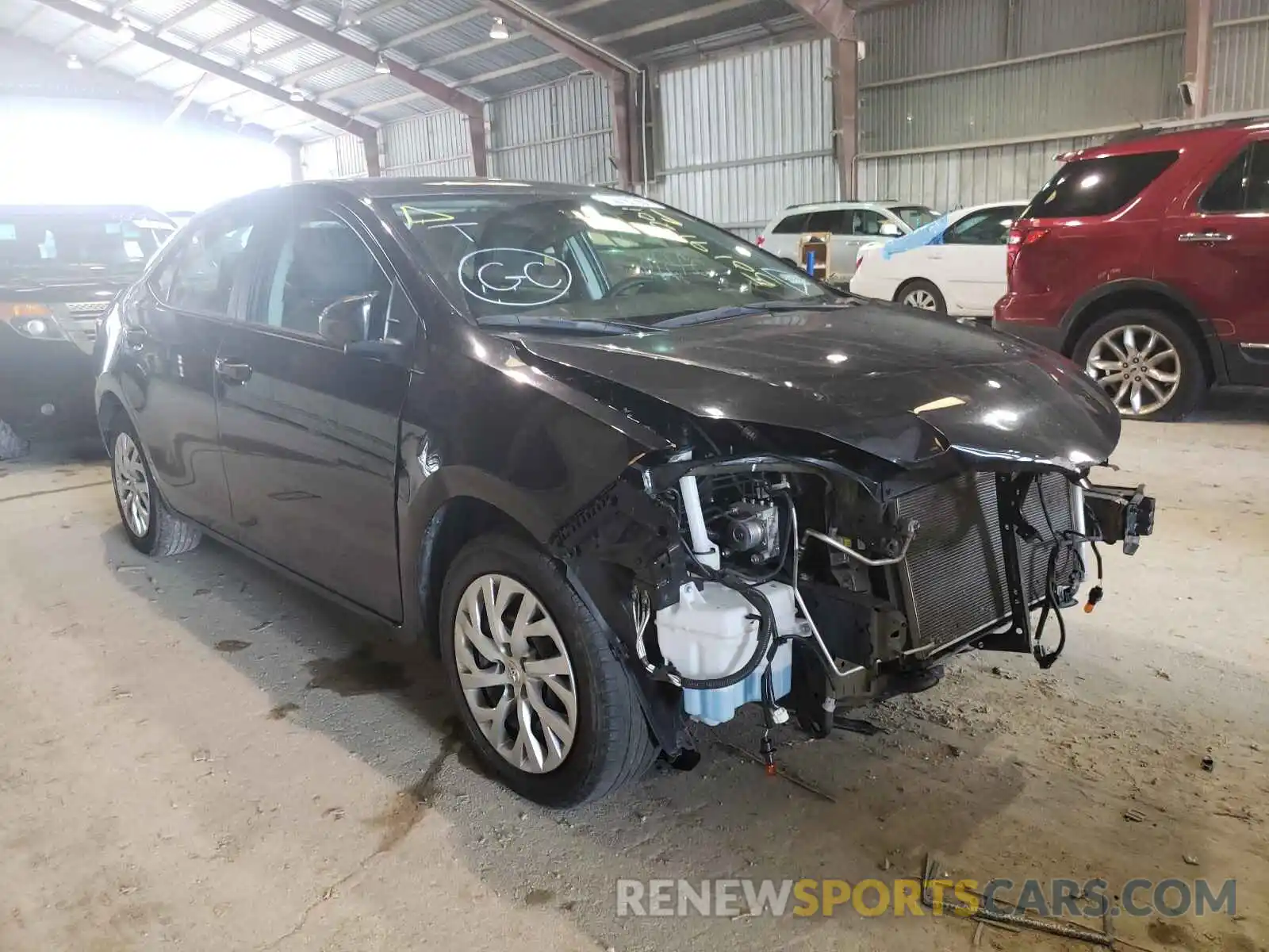 1 Photograph of a damaged car 5YFBURHE9KP939352 TOYOTA COROLLA 2019