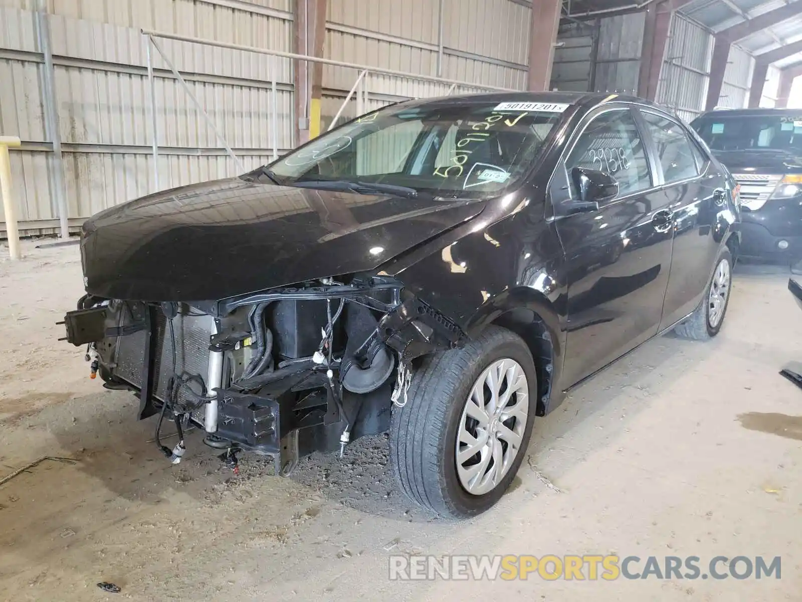 2 Photograph of a damaged car 5YFBURHE9KP939352 TOYOTA COROLLA 2019