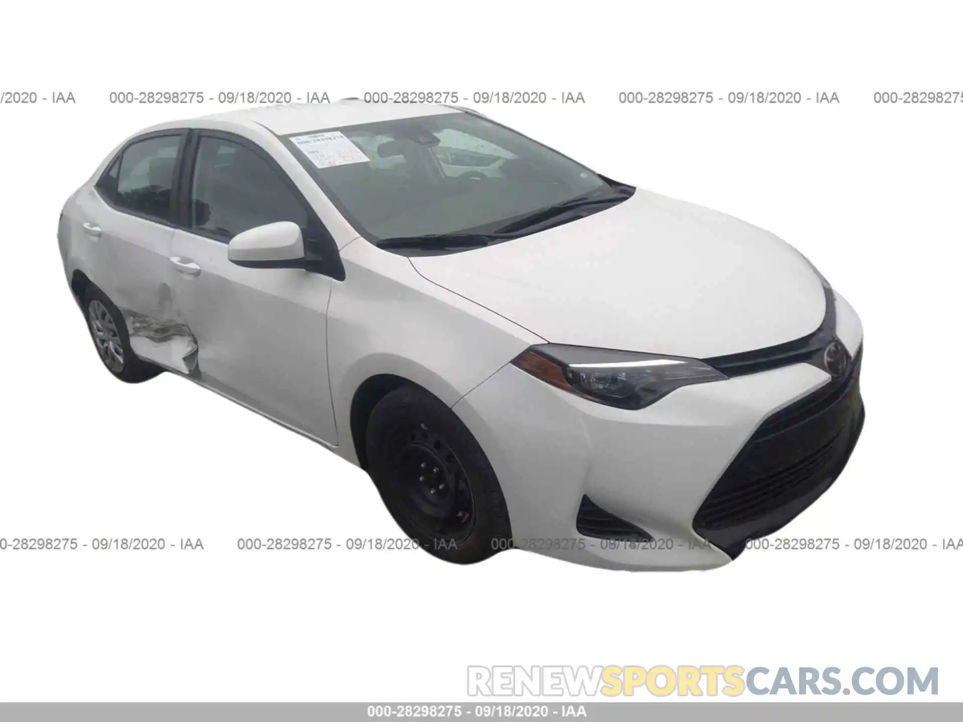 1 Photograph of a damaged car 5YFBURHE9KP939450 TOYOTA COROLLA 2019