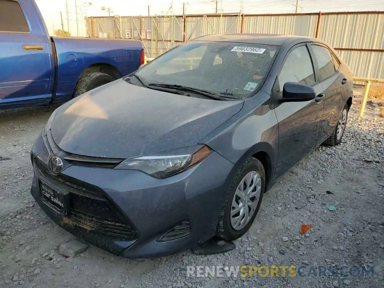 2 Photograph of a damaged car 5YFBURHE9KP939545 TOYOTA COROLLA 2019