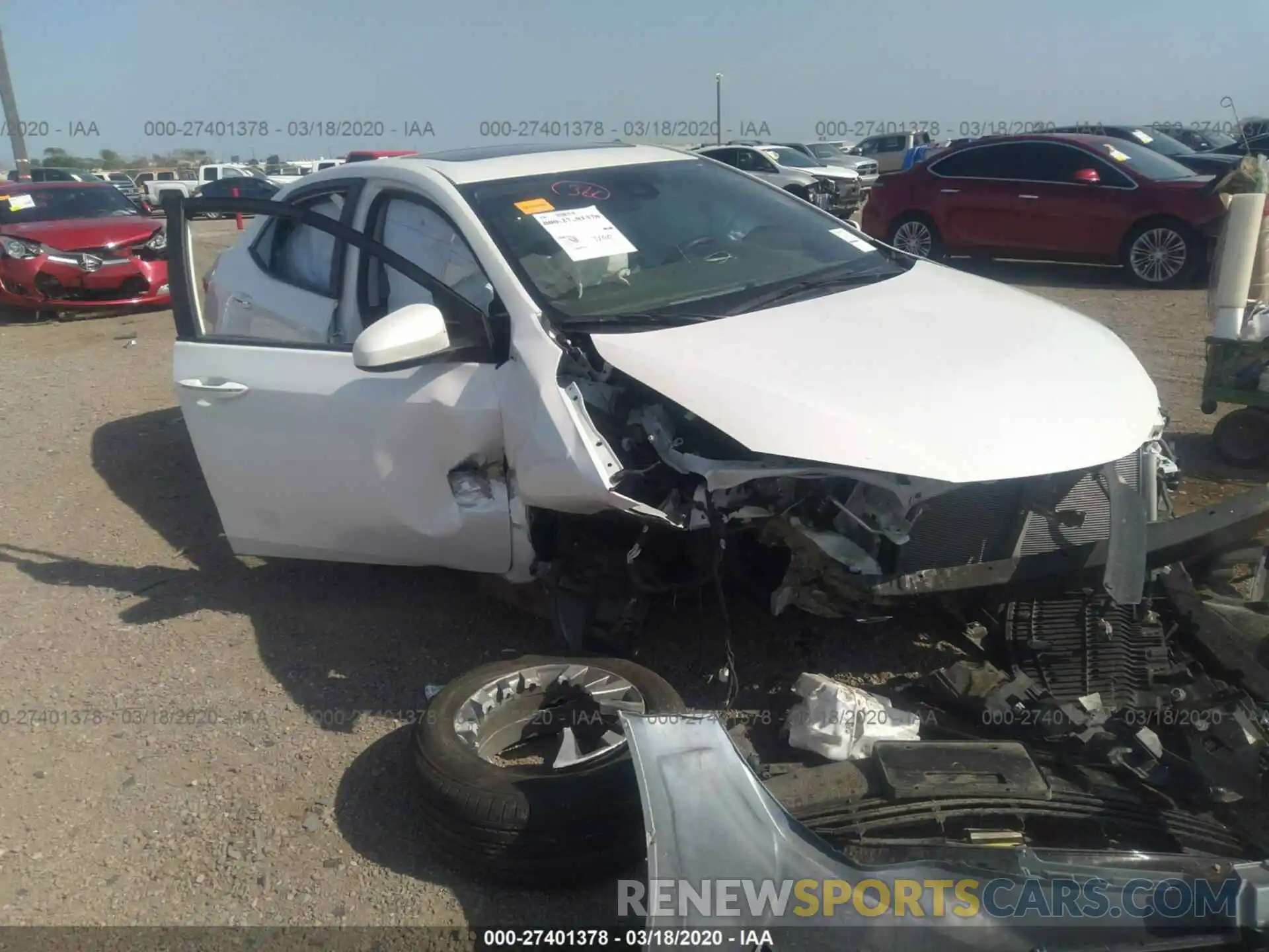 1 Photograph of a damaged car 5YFBURHE9KP939609 TOYOTA COROLLA 2019