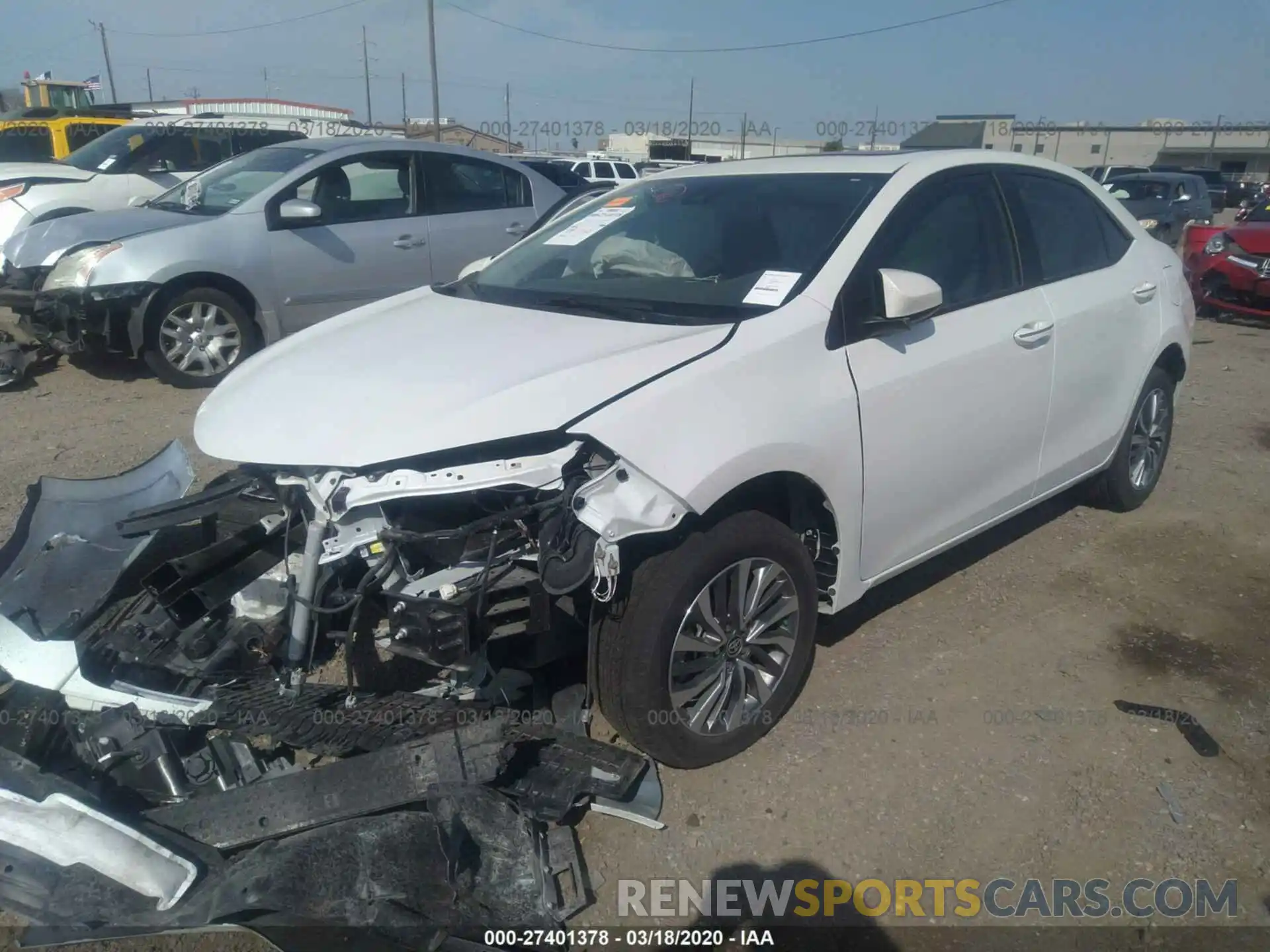 2 Photograph of a damaged car 5YFBURHE9KP939609 TOYOTA COROLLA 2019