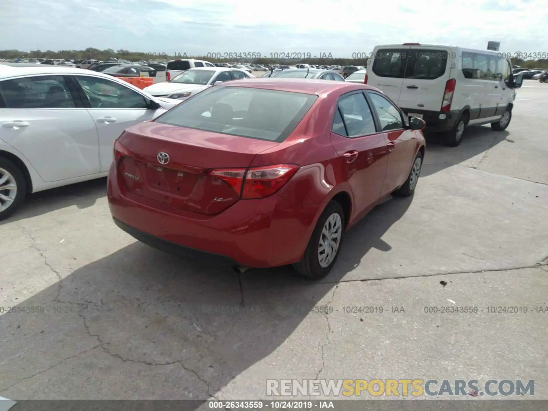 4 Photograph of a damaged car 5YFBURHE9KP939612 TOYOTA COROLLA 2019