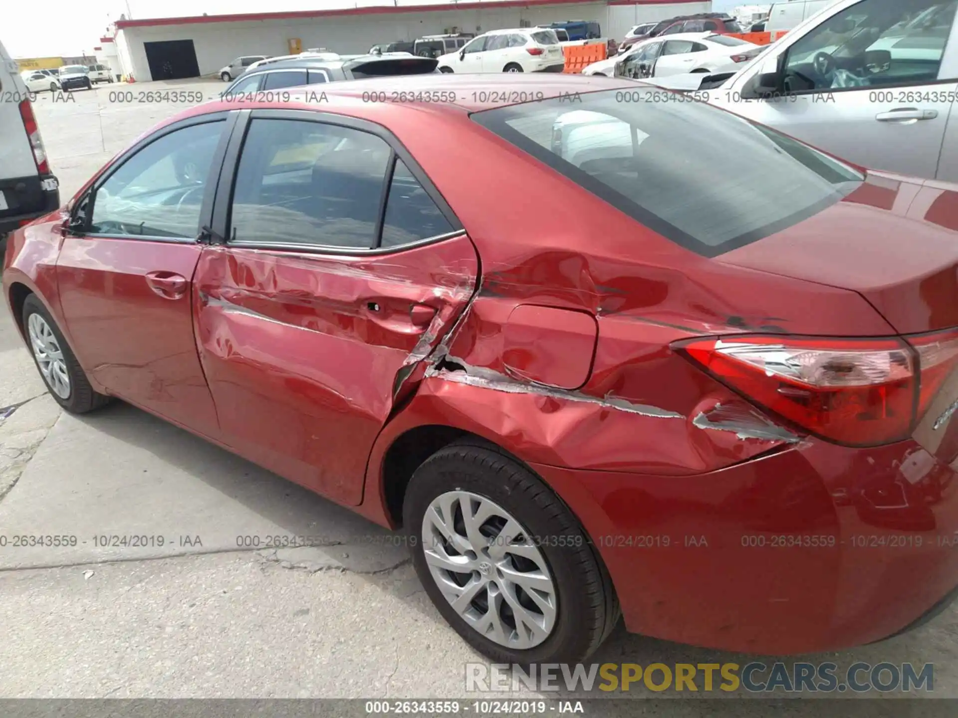 6 Photograph of a damaged car 5YFBURHE9KP939612 TOYOTA COROLLA 2019