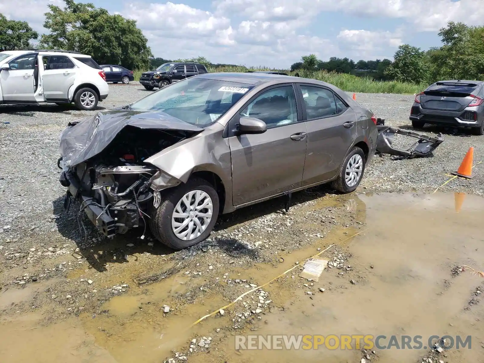 2 Photograph of a damaged car 5YFBURHE9KP939660 TOYOTA COROLLA 2019