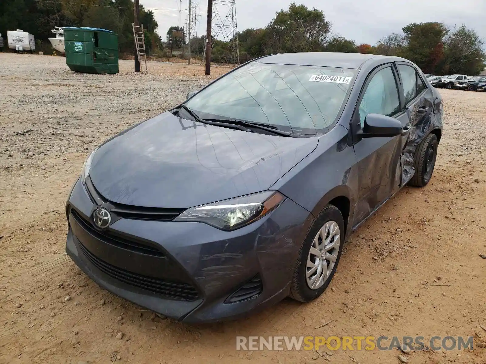 2 Photograph of a damaged car 5YFBURHE9KP939772 TOYOTA COROLLA 2019