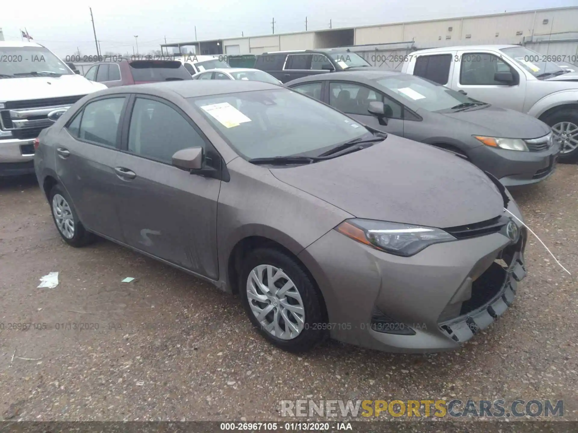 1 Photograph of a damaged car 5YFBURHE9KP939853 TOYOTA COROLLA 2019