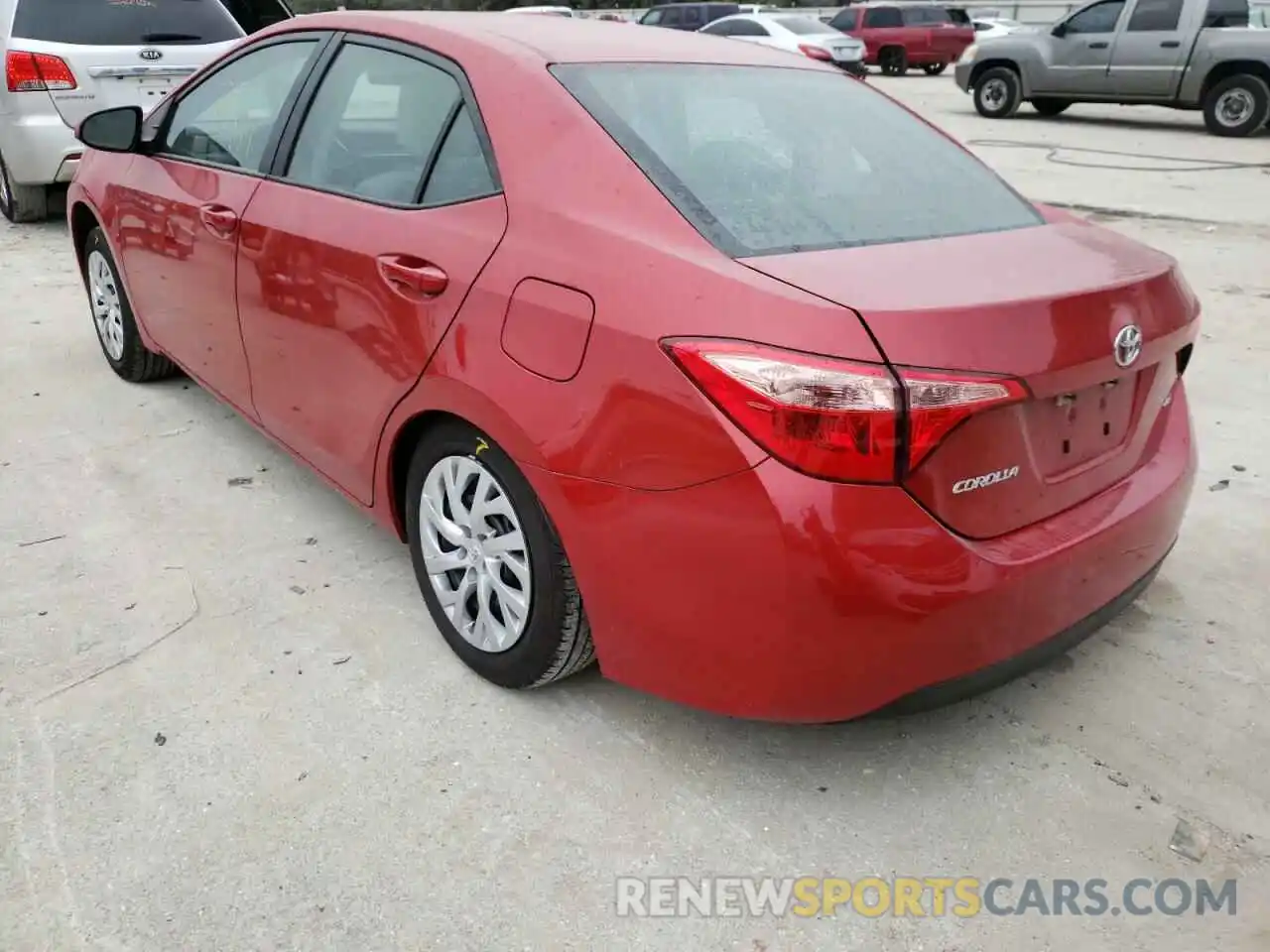 3 Photograph of a damaged car 5YFBURHE9KP940307 TOYOTA COROLLA 2019