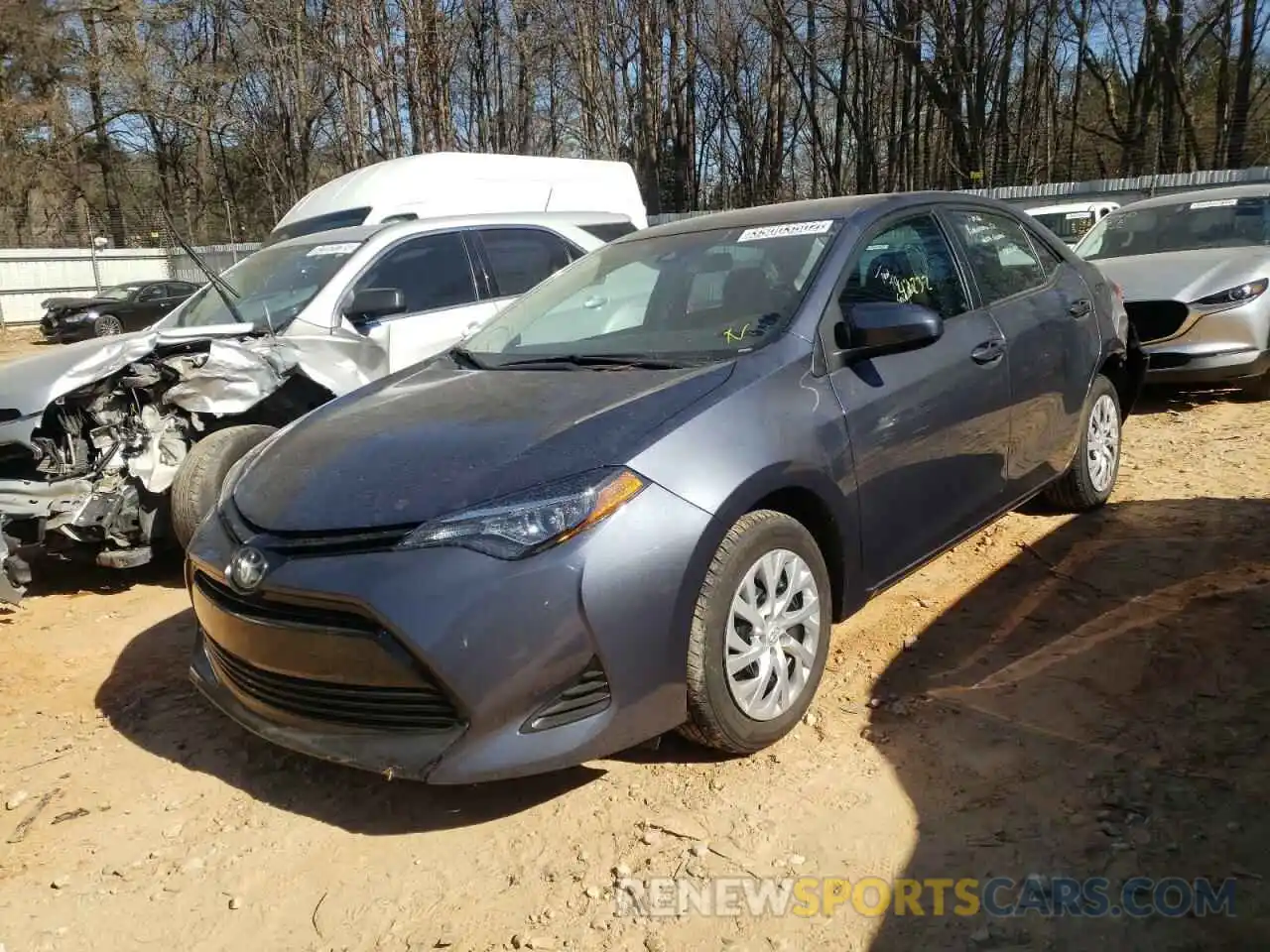 2 Photograph of a damaged car 5YFBURHE9KP940341 TOYOTA COROLLA 2019