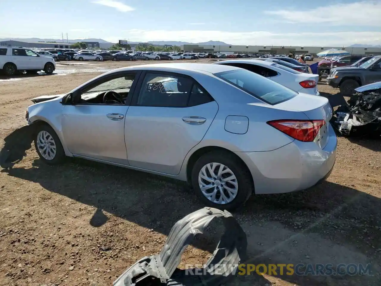 2 Photograph of a damaged car 5YFBURHE9KP940484 TOYOTA COROLLA 2019