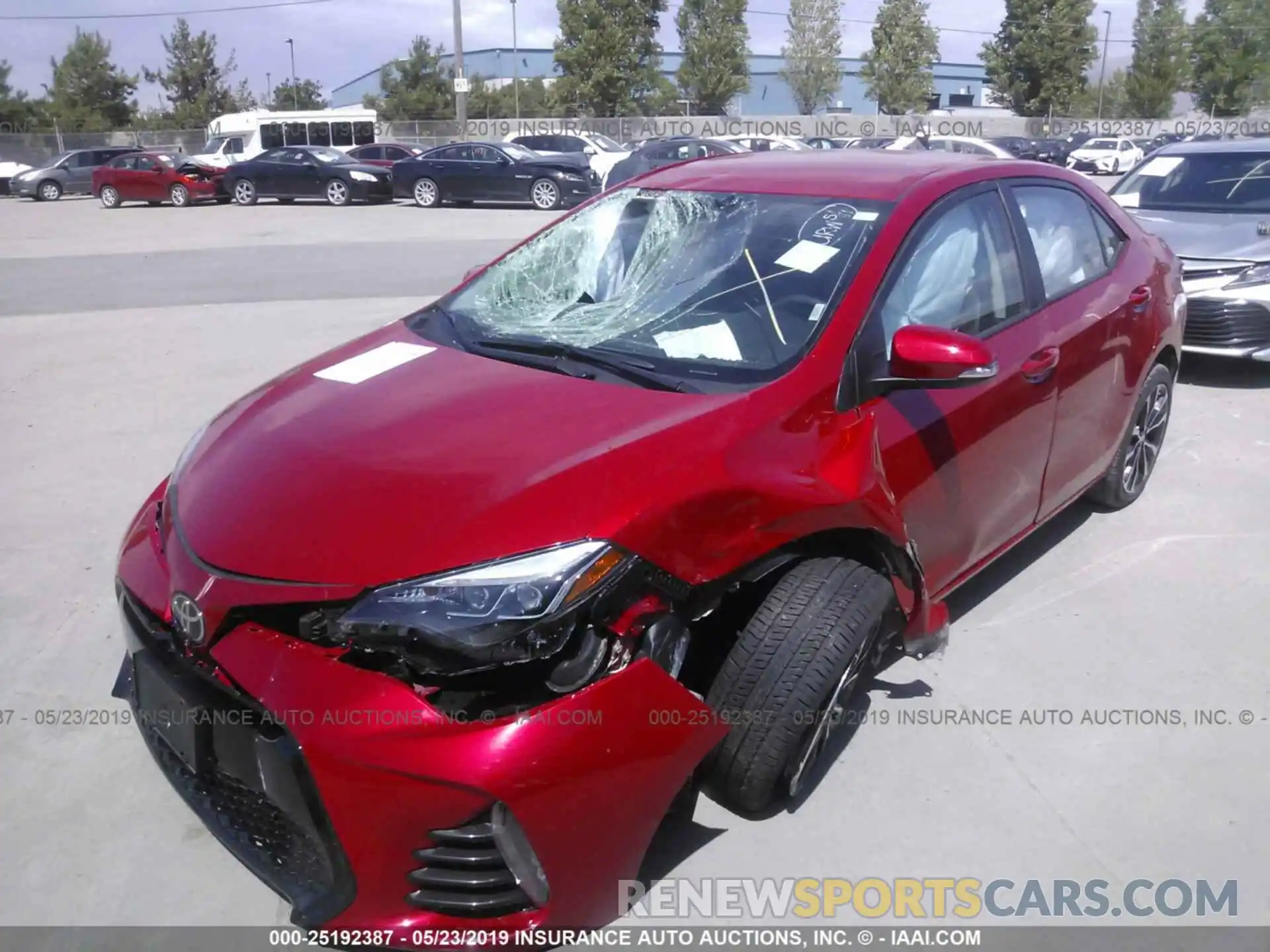 2 Photograph of a damaged car 5YFBURHE9KP940596 TOYOTA COROLLA 2019