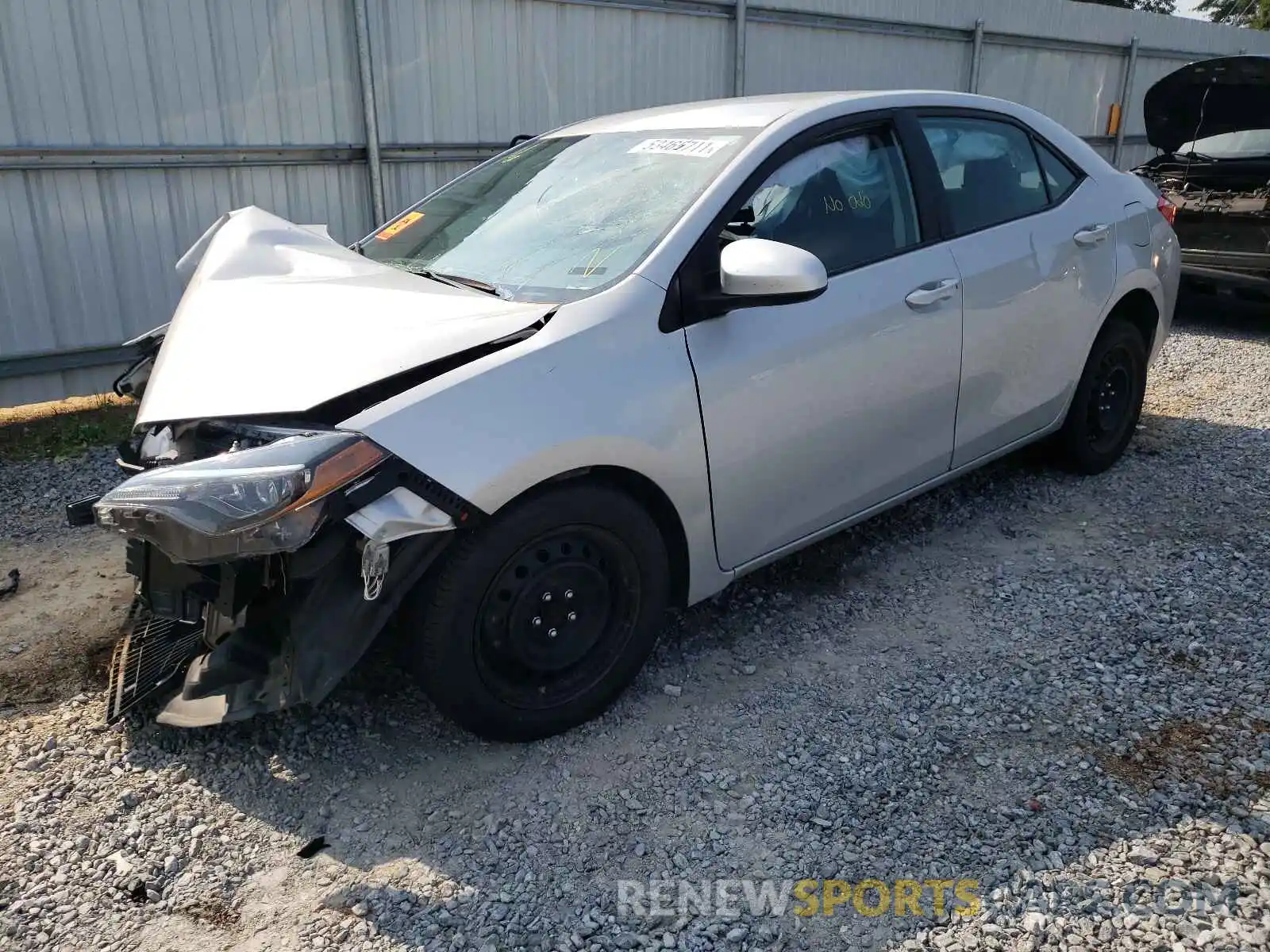 2 Photograph of a damaged car 5YFBURHE9KP940825 TOYOTA COROLLA 2019