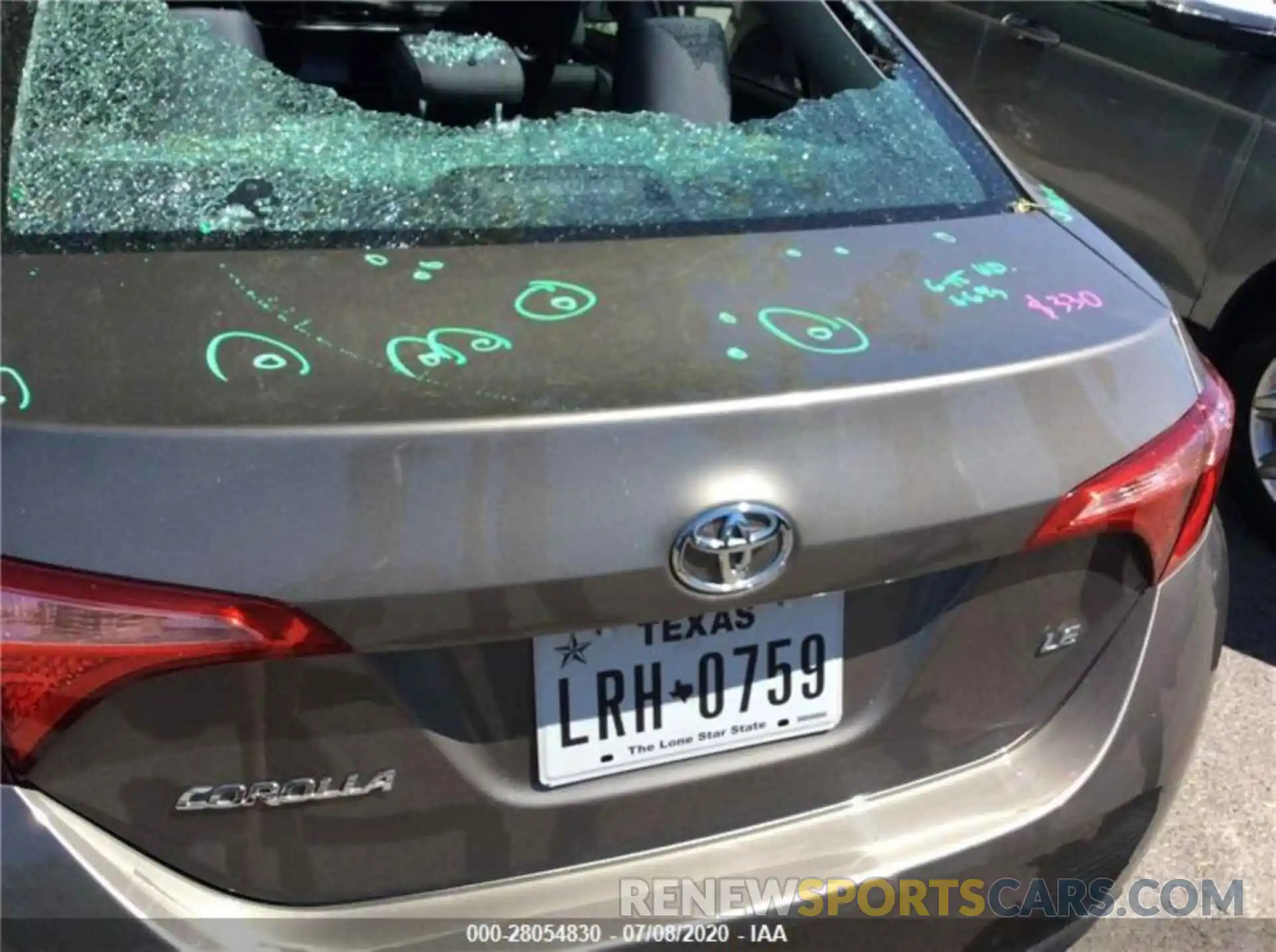 10 Photograph of a damaged car 5YFBURHE9KP941182 TOYOTA COROLLA 2019