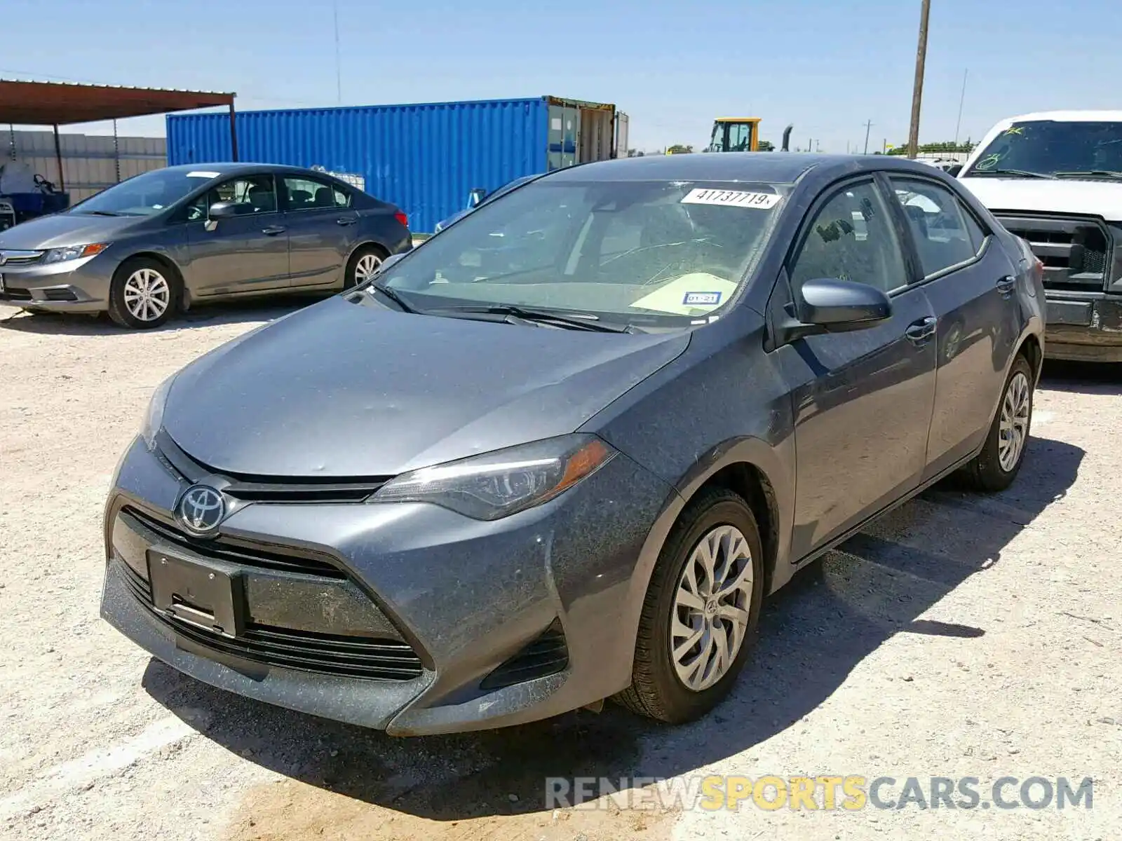 2 Photograph of a damaged car 5YFBURHE9KP941229 TOYOTA COROLLA 2019