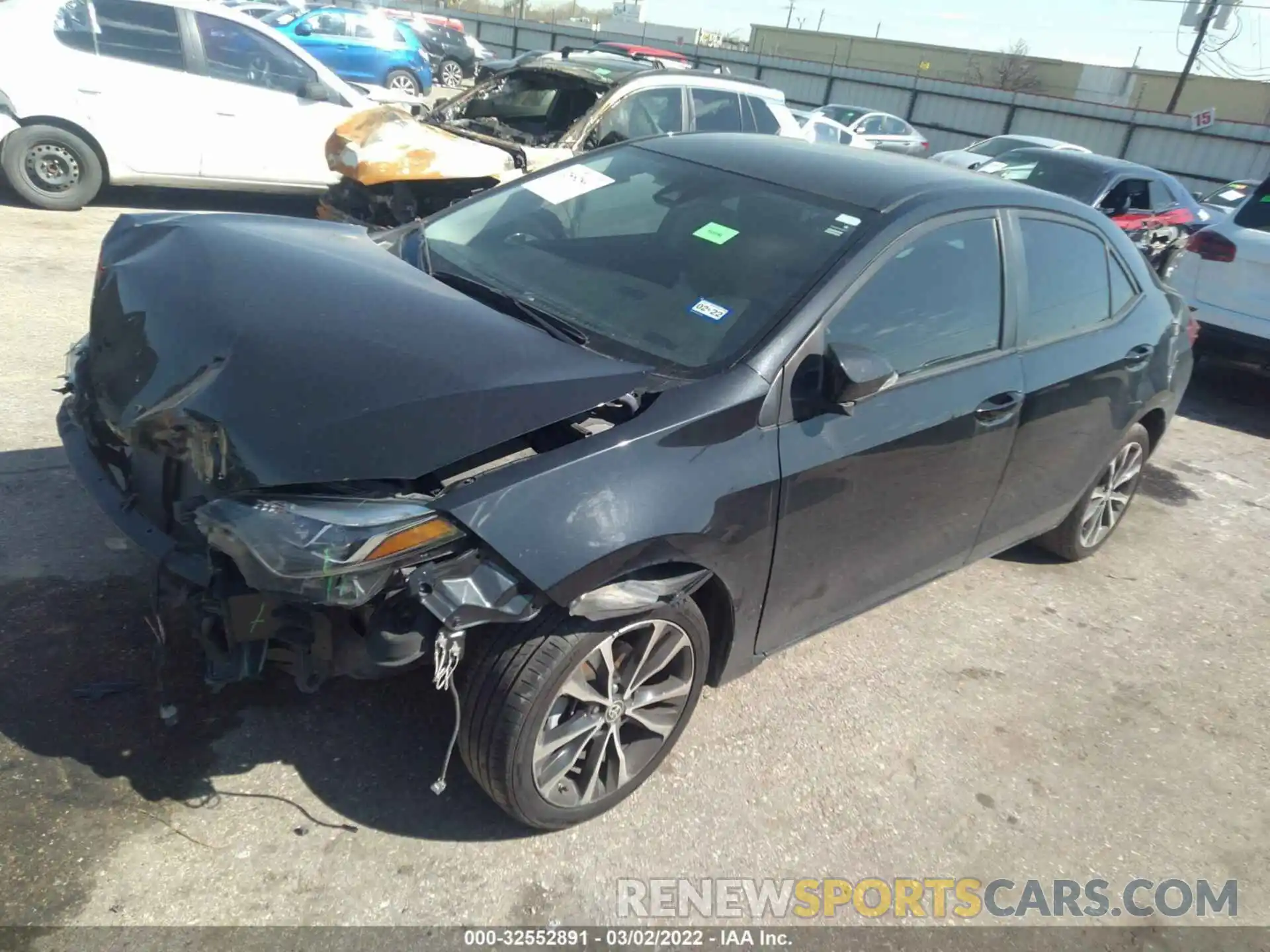 2 Photograph of a damaged car 5YFBURHE9KP941750 TOYOTA COROLLA 2019