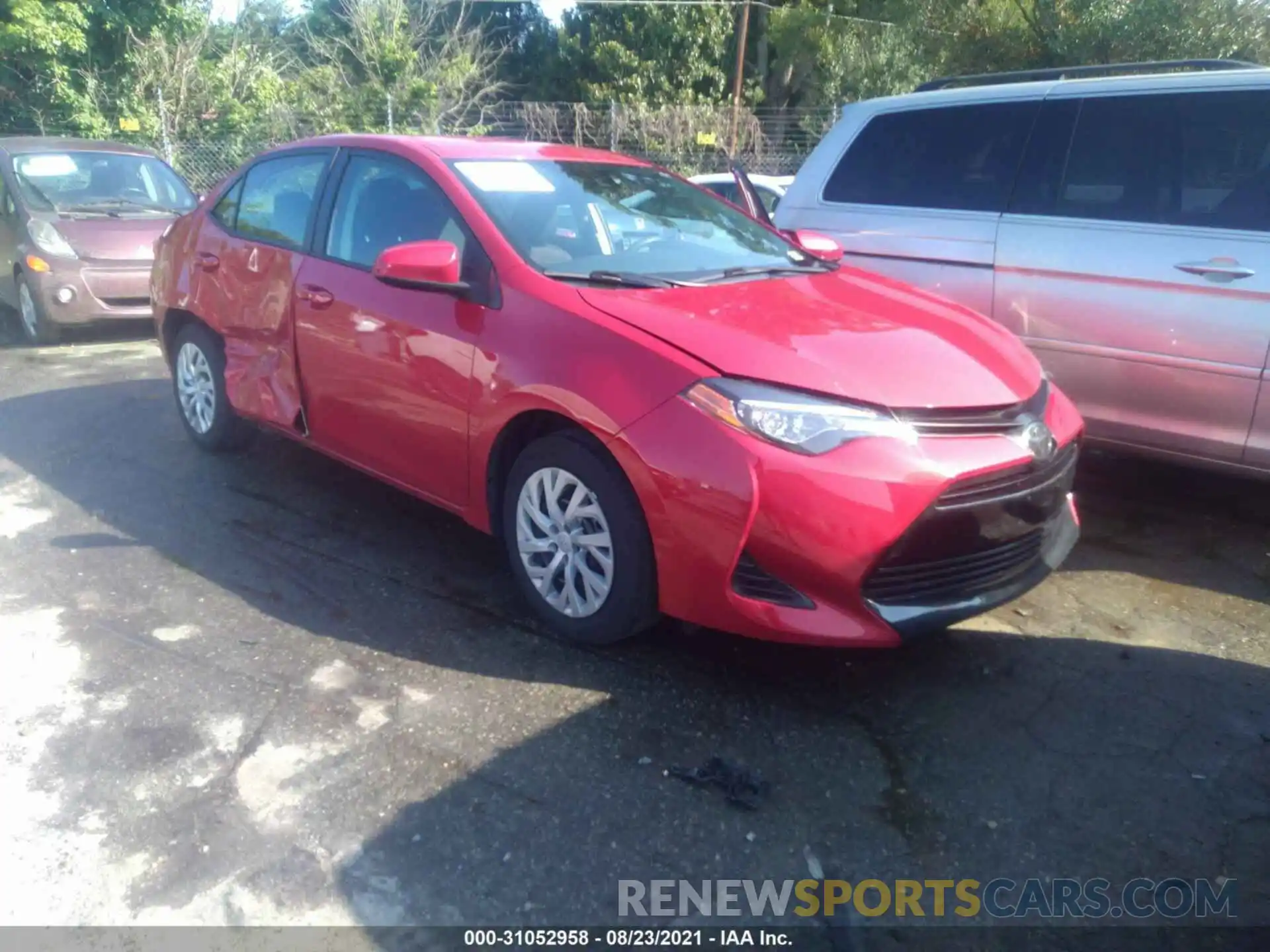 1 Photograph of a damaged car 5YFBURHE9KP941912 TOYOTA COROLLA 2019