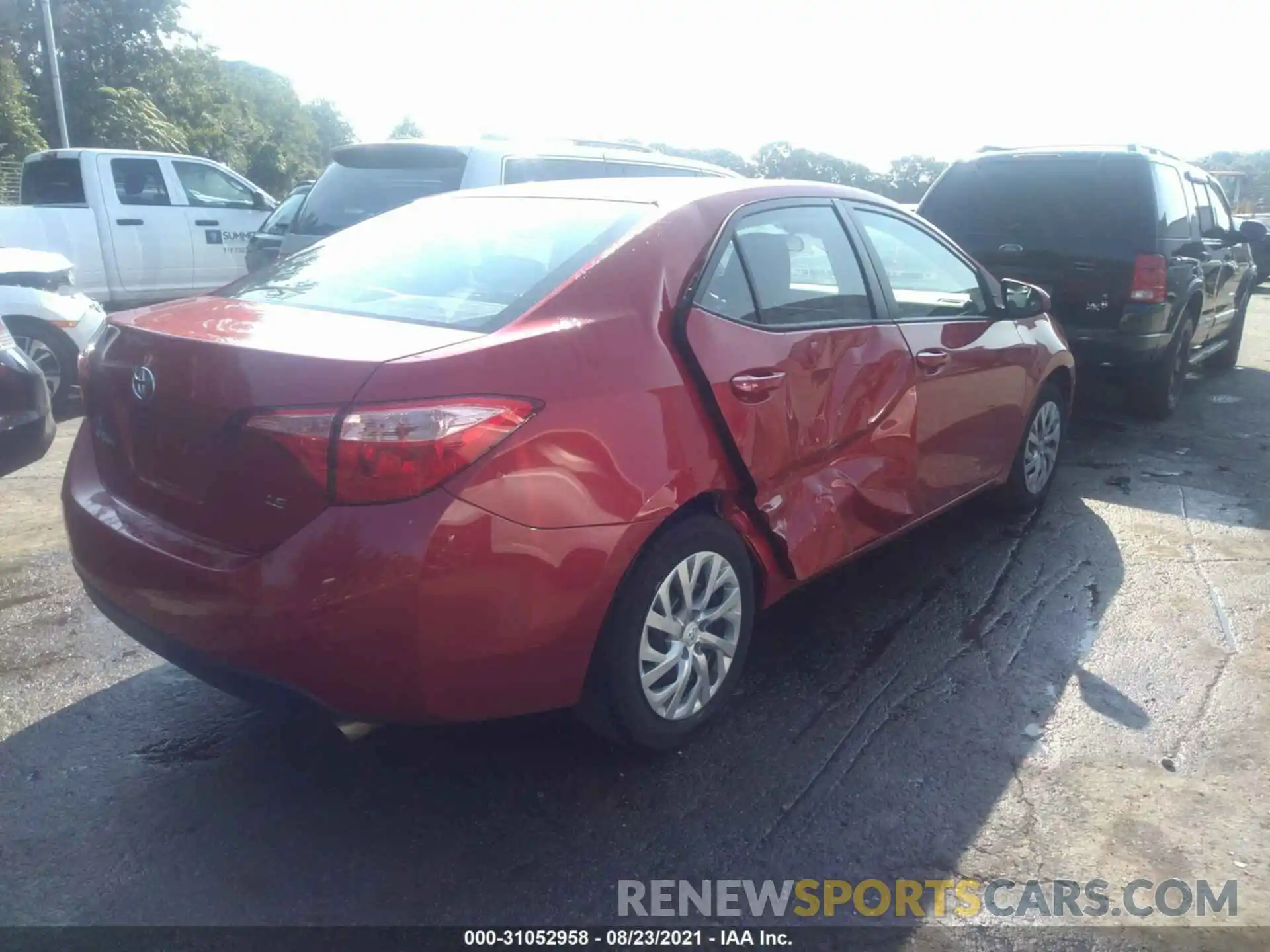 4 Photograph of a damaged car 5YFBURHE9KP941912 TOYOTA COROLLA 2019