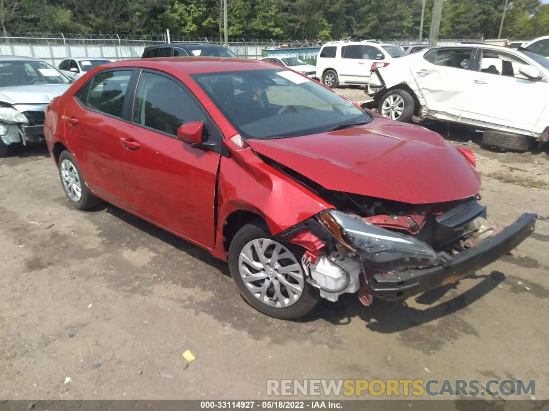 1 Photograph of a damaged car 5YFBURHE9KP941943 TOYOTA COROLLA 2019