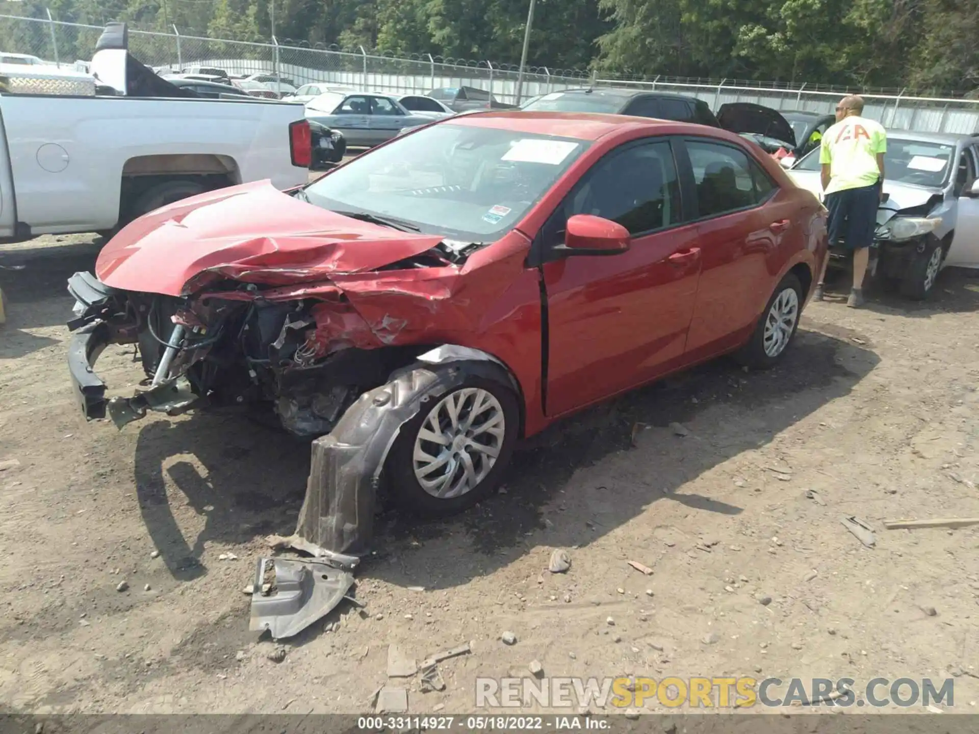 2 Photograph of a damaged car 5YFBURHE9KP941943 TOYOTA COROLLA 2019