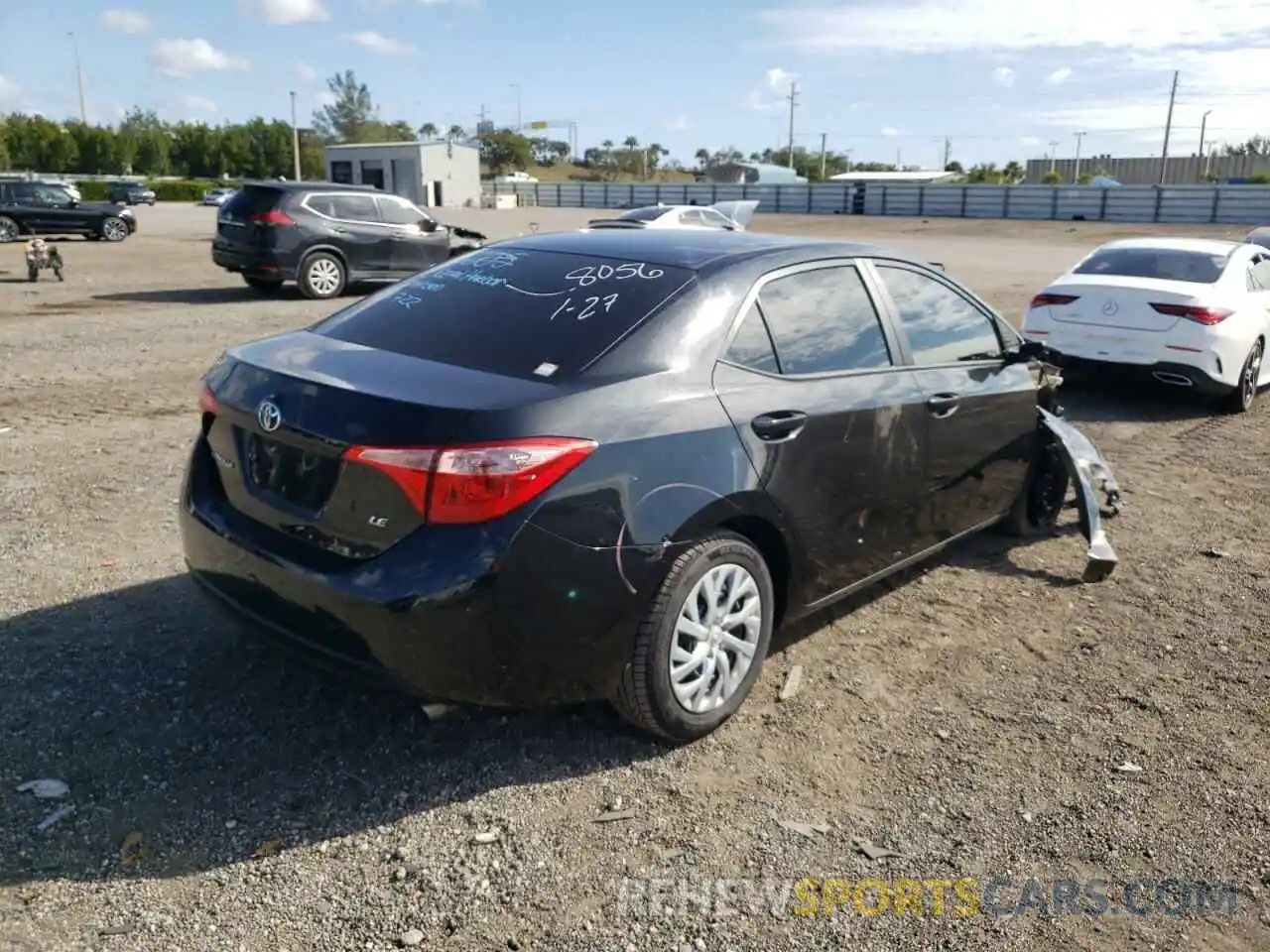 4 Photograph of a damaged car 5YFBURHE9KP942266 TOYOTA COROLLA 2019