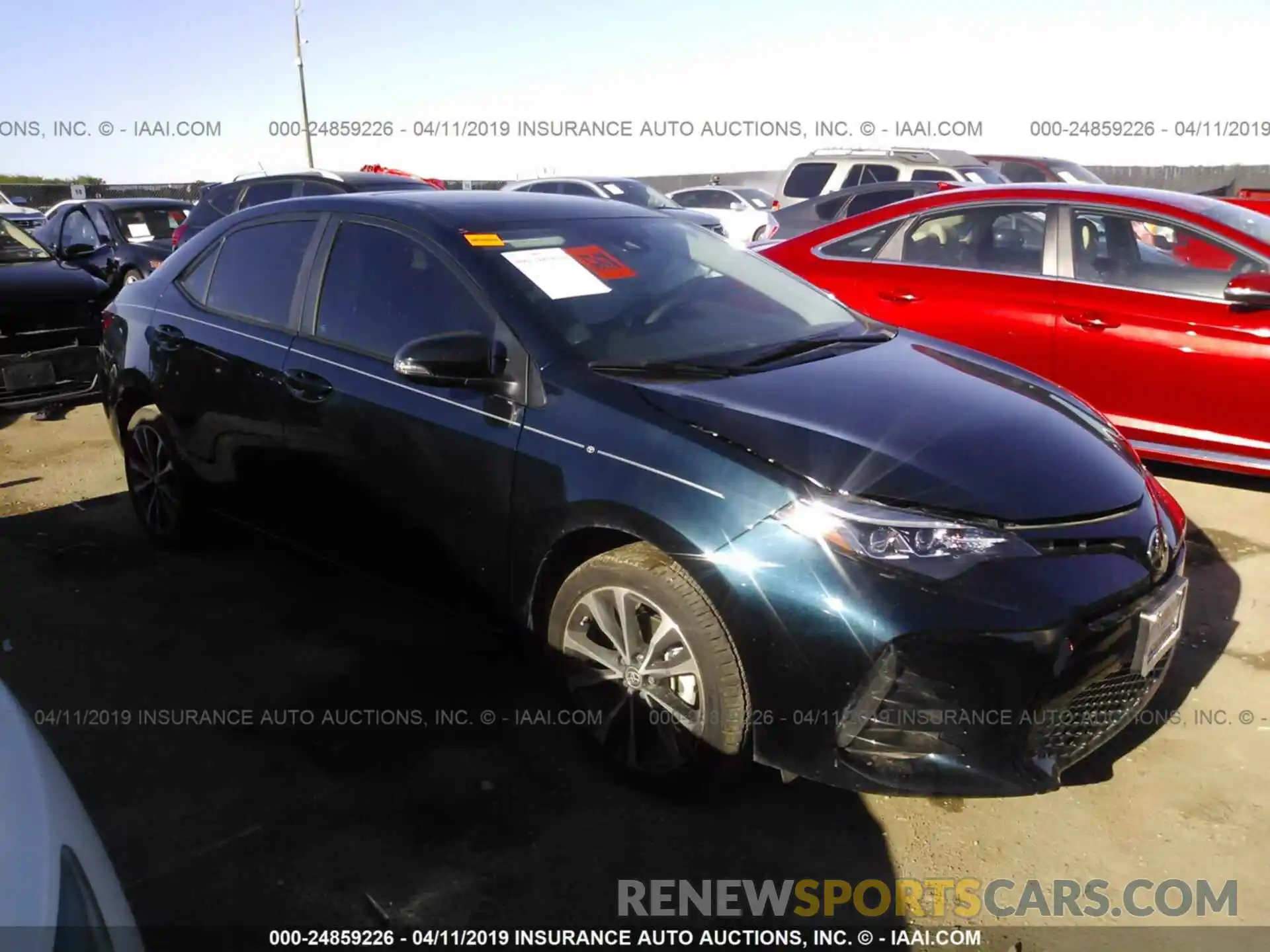 1 Photograph of a damaged car 5YFBURHE9KP942560 TOYOTA COROLLA 2019