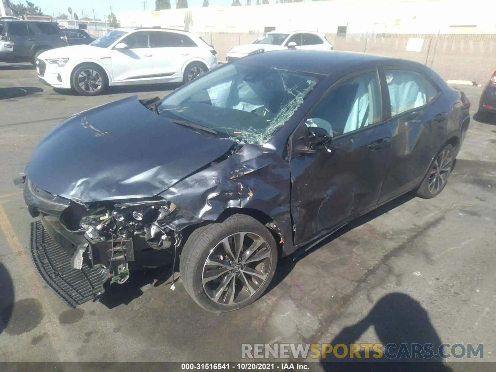 2 Photograph of a damaged car 5YFBURHE9KP943109 TOYOTA COROLLA 2019