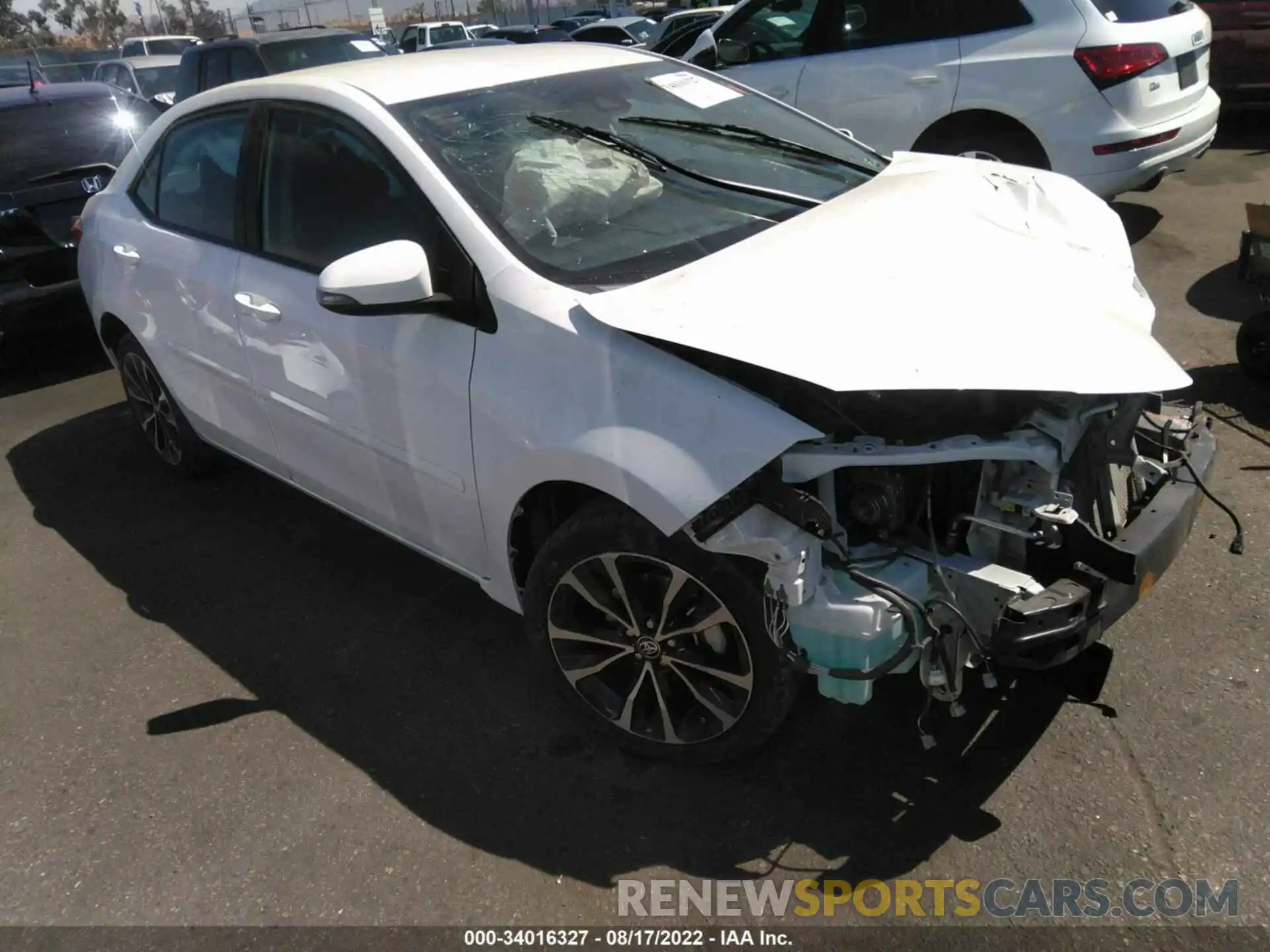 1 Photograph of a damaged car 5YFBURHE9KP943336 TOYOTA COROLLA 2019