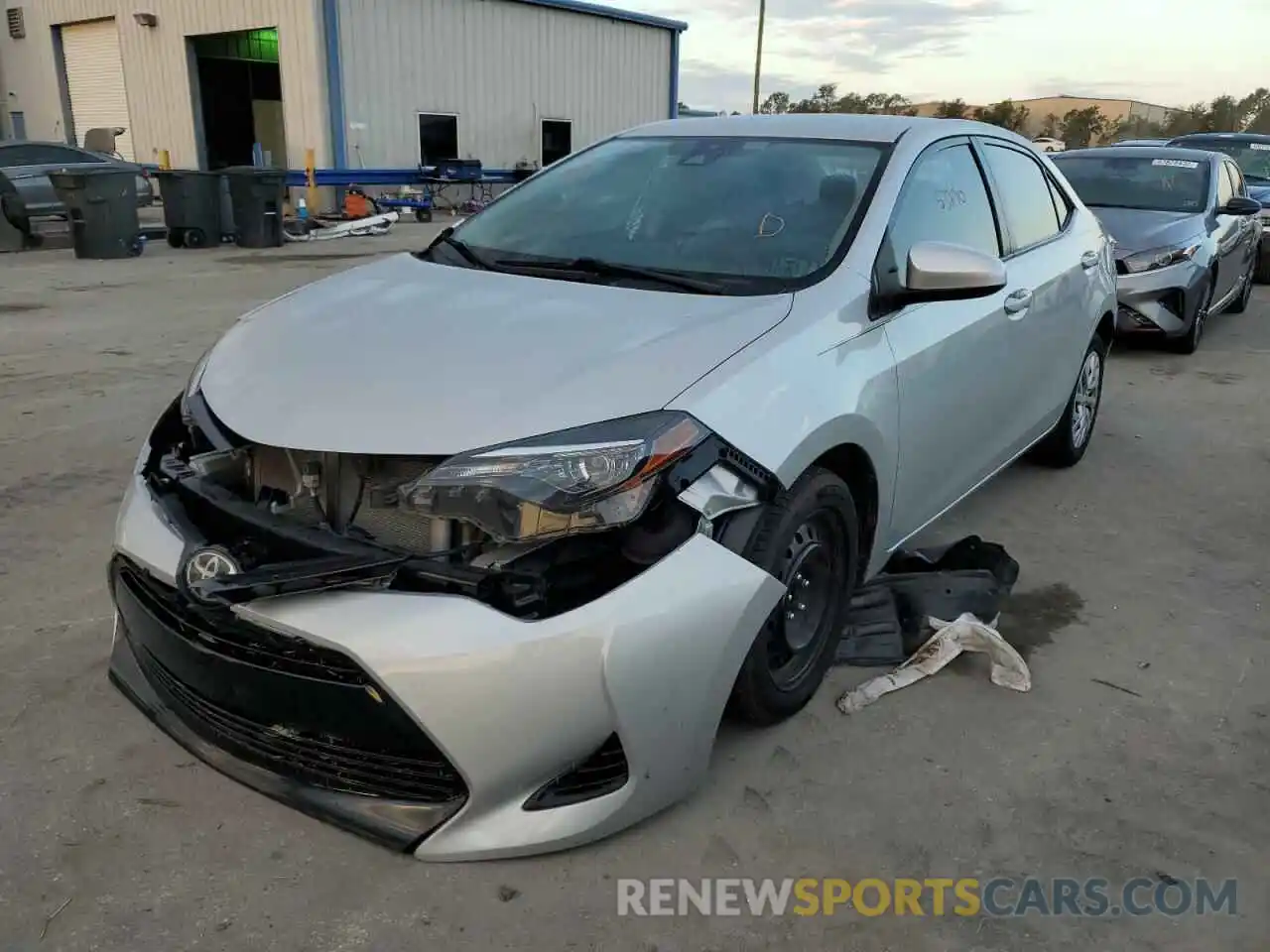 2 Photograph of a damaged car 5YFBURHE9KP943496 TOYOTA COROLLA 2019