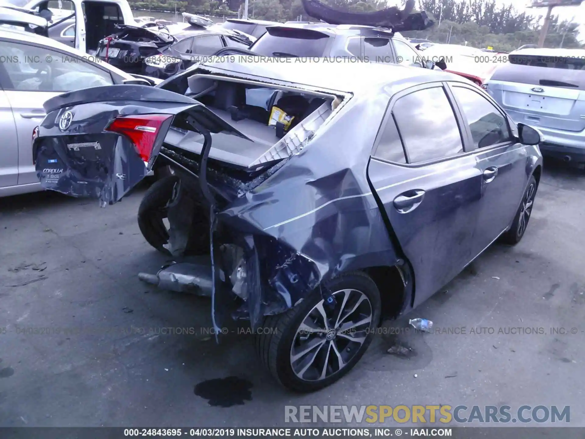 4 Photograph of a damaged car 5YFBURHE9KP943966 TOYOTA COROLLA 2019