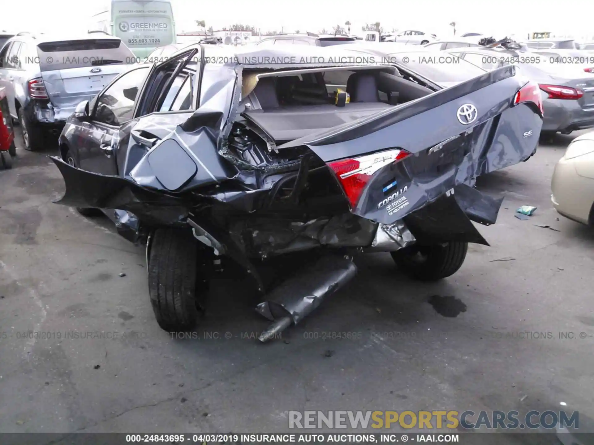 6 Photograph of a damaged car 5YFBURHE9KP943966 TOYOTA COROLLA 2019