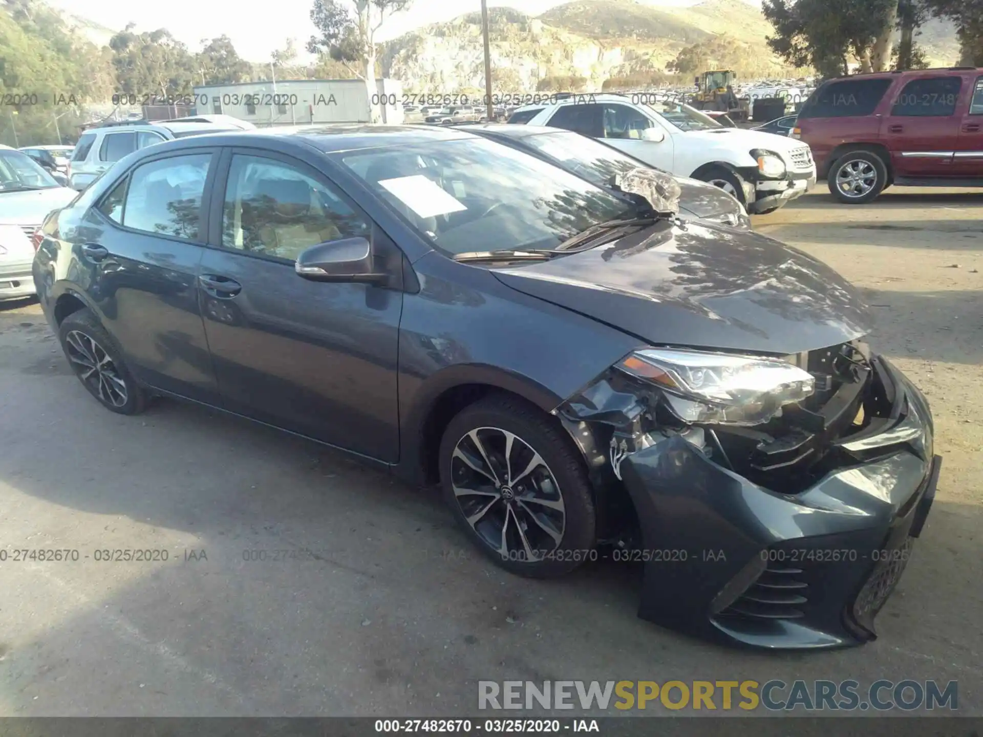 1 Photograph of a damaged car 5YFBURHE9KP944129 TOYOTA COROLLA 2019