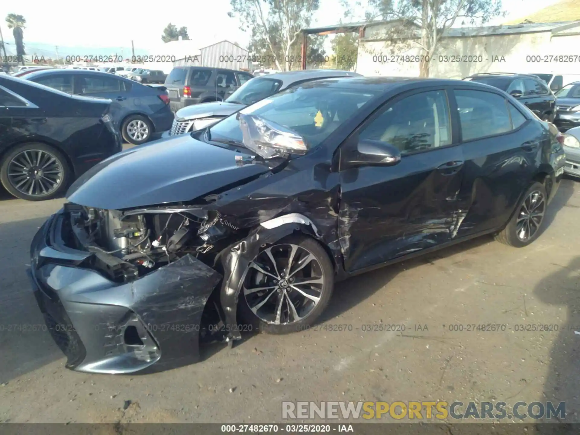 2 Photograph of a damaged car 5YFBURHE9KP944129 TOYOTA COROLLA 2019