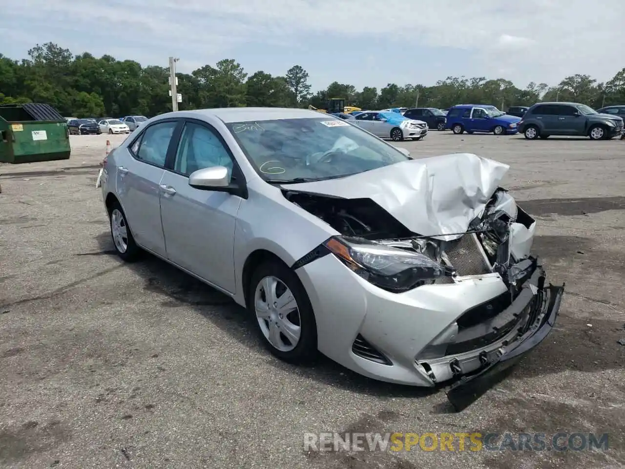 1 Photograph of a damaged car 5YFBURHE9KP944258 TOYOTA COROLLA 2019