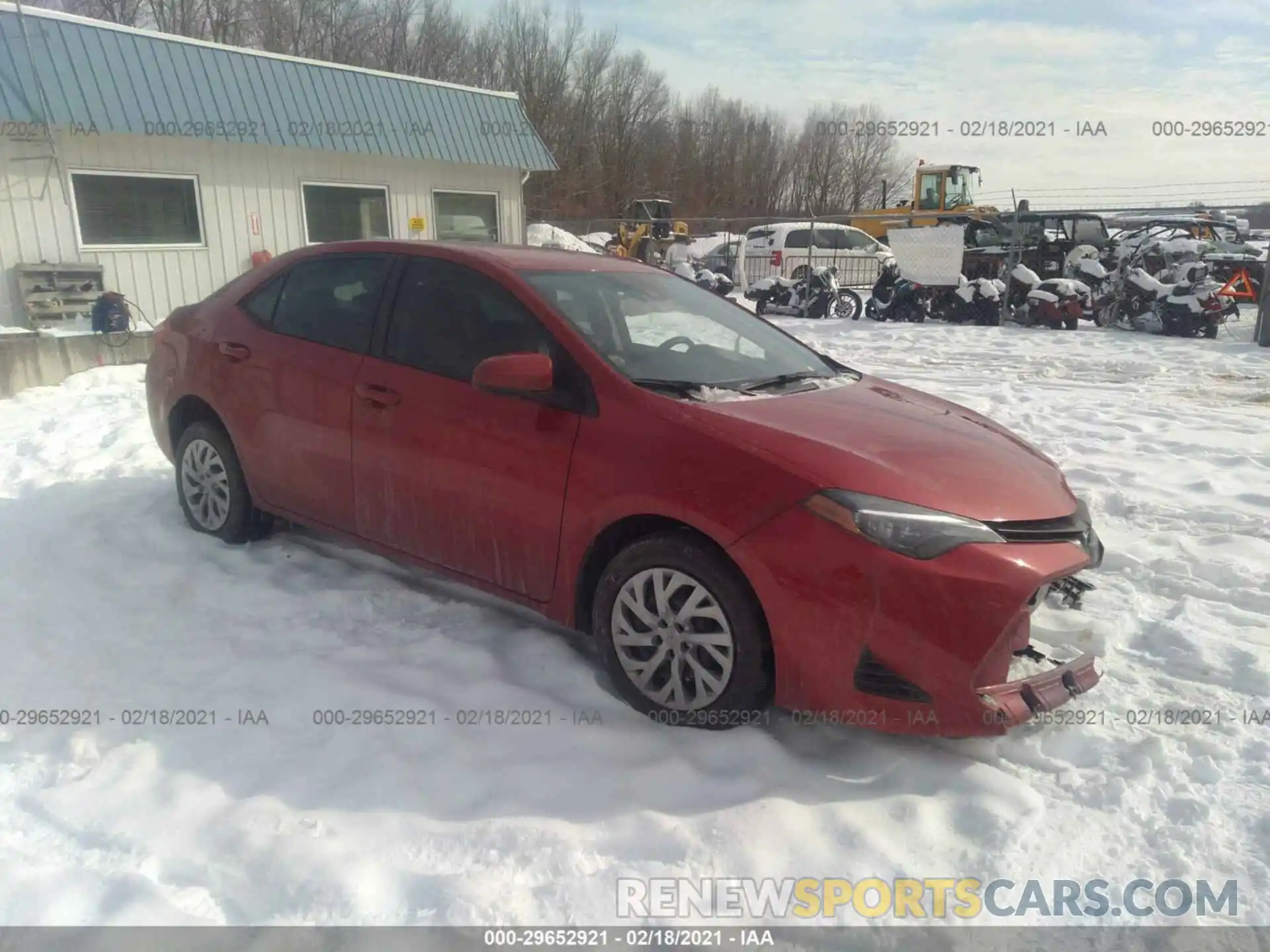 1 Photograph of a damaged car 5YFBURHE9KP944292 TOYOTA COROLLA 2019