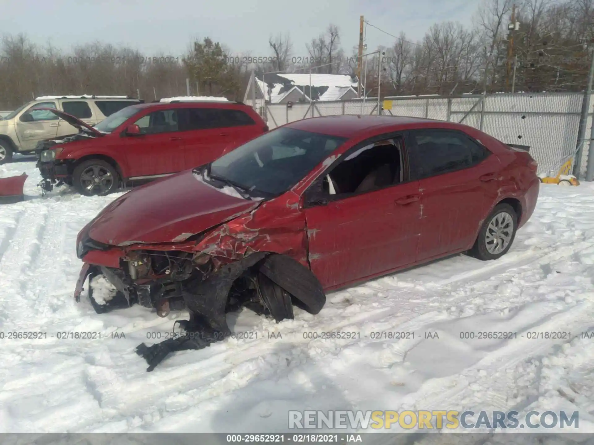 2 Photograph of a damaged car 5YFBURHE9KP944292 TOYOTA COROLLA 2019