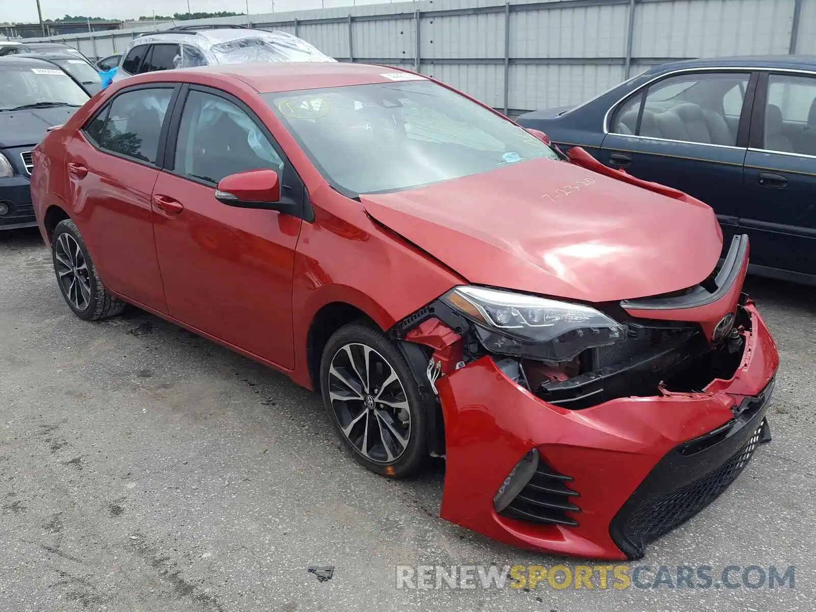 1 Photograph of a damaged car 5YFBURHE9KP944728 TOYOTA COROLLA 2019