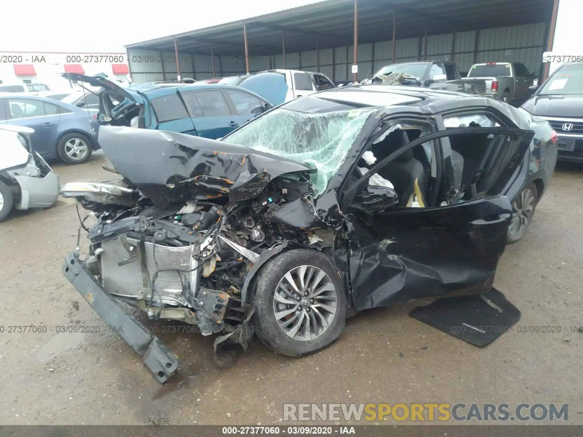 2 Photograph of a damaged car 5YFBURHE9KP944843 TOYOTA COROLLA 2019