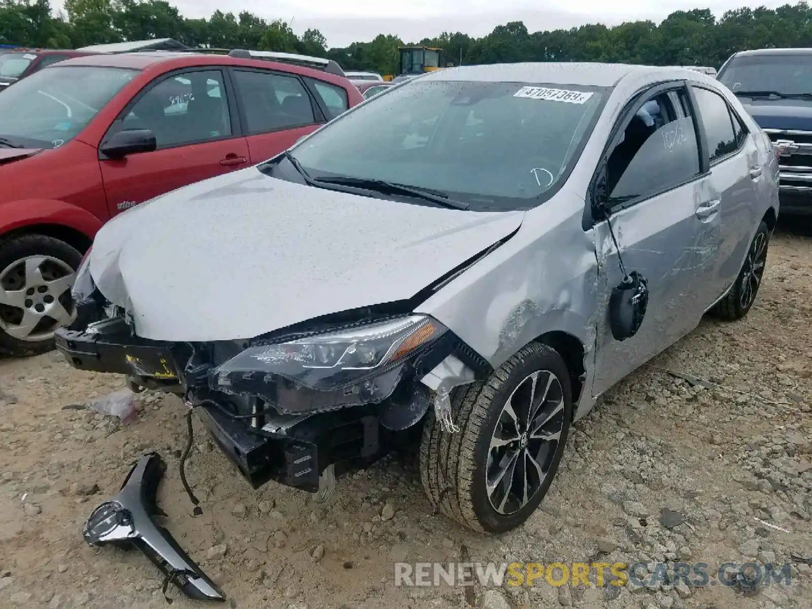 2 Photograph of a damaged car 5YFBURHE9KP945281 TOYOTA COROLLA 2019