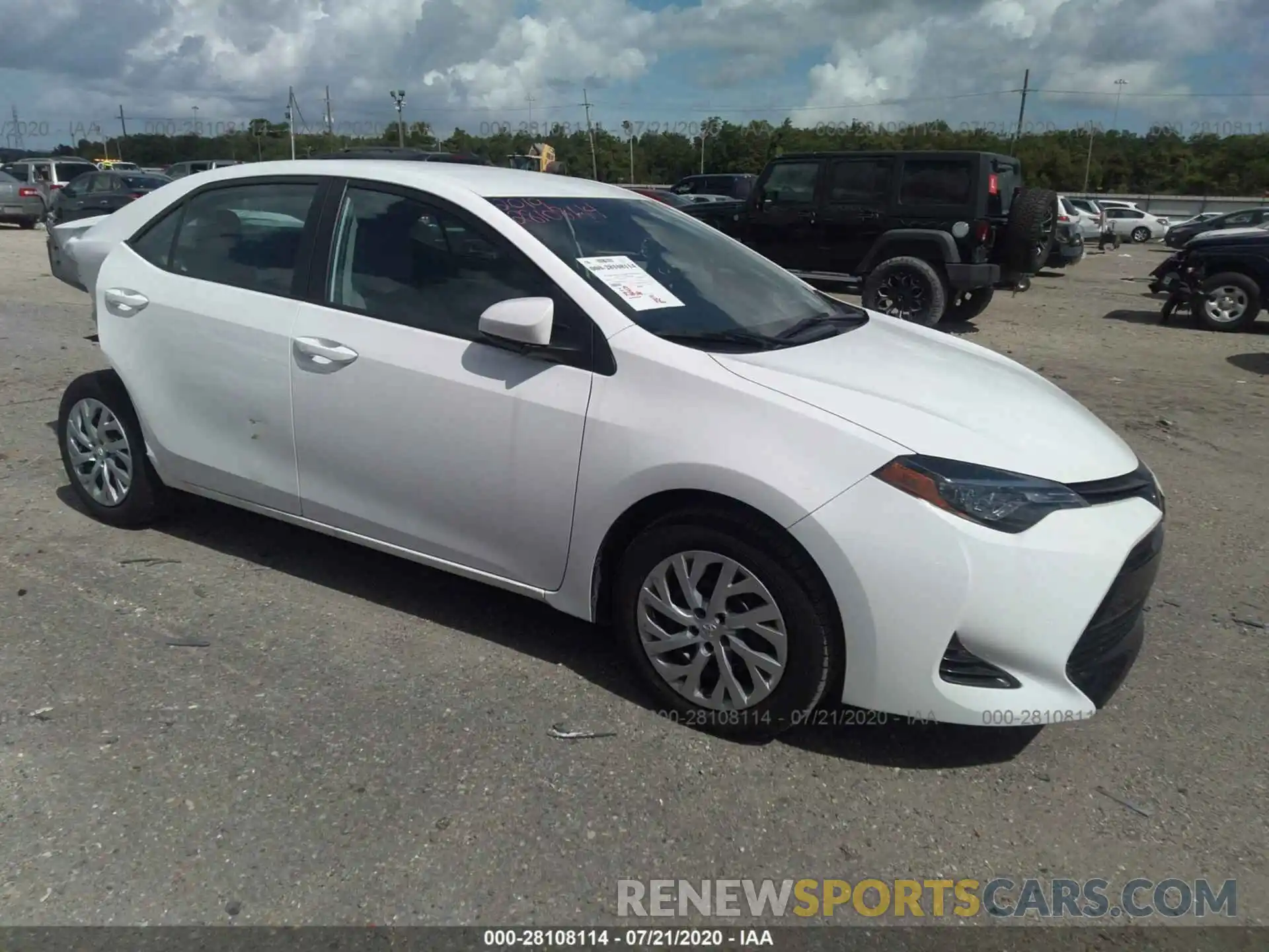 1 Photograph of a damaged car 5YFBURHE9KP945362 TOYOTA COROLLA 2019