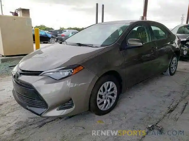 2 Photograph of a damaged car 5YFBURHE9KP945927 TOYOTA COROLLA 2019