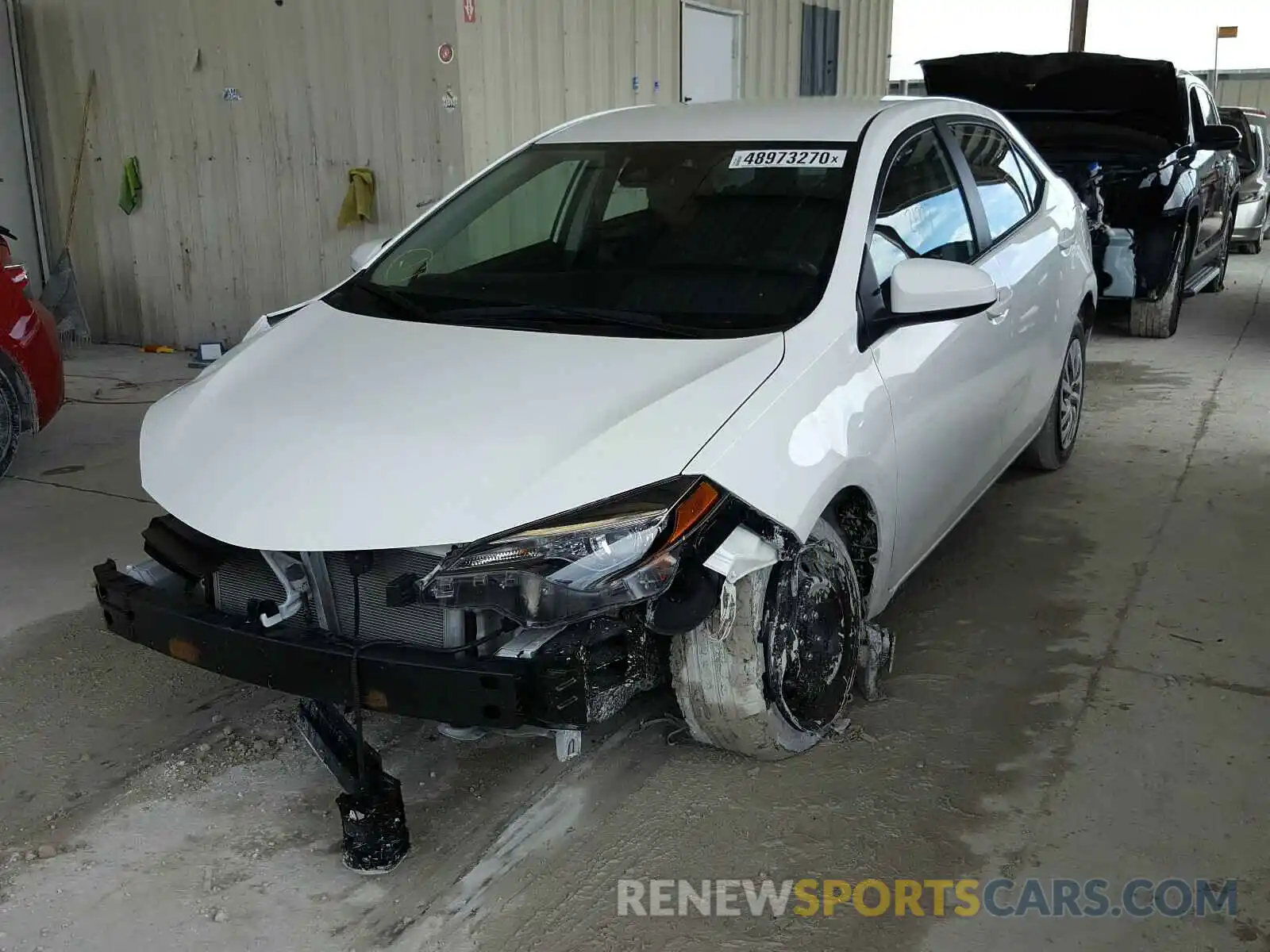 2 Photograph of a damaged car 5YFBURHE9KP947452 TOYOTA COROLLA 2019