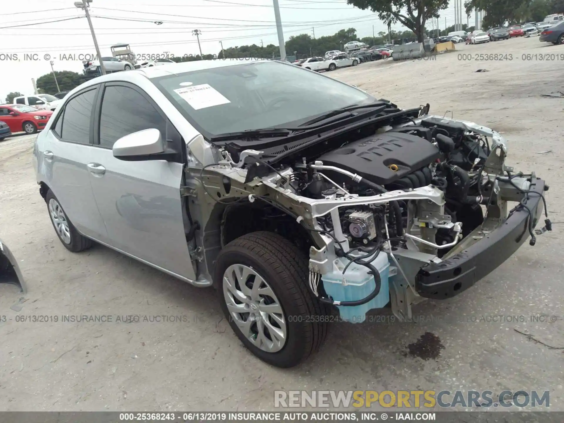 1 Photograph of a damaged car 5YFBURHE9KP947628 TOYOTA COROLLA 2019